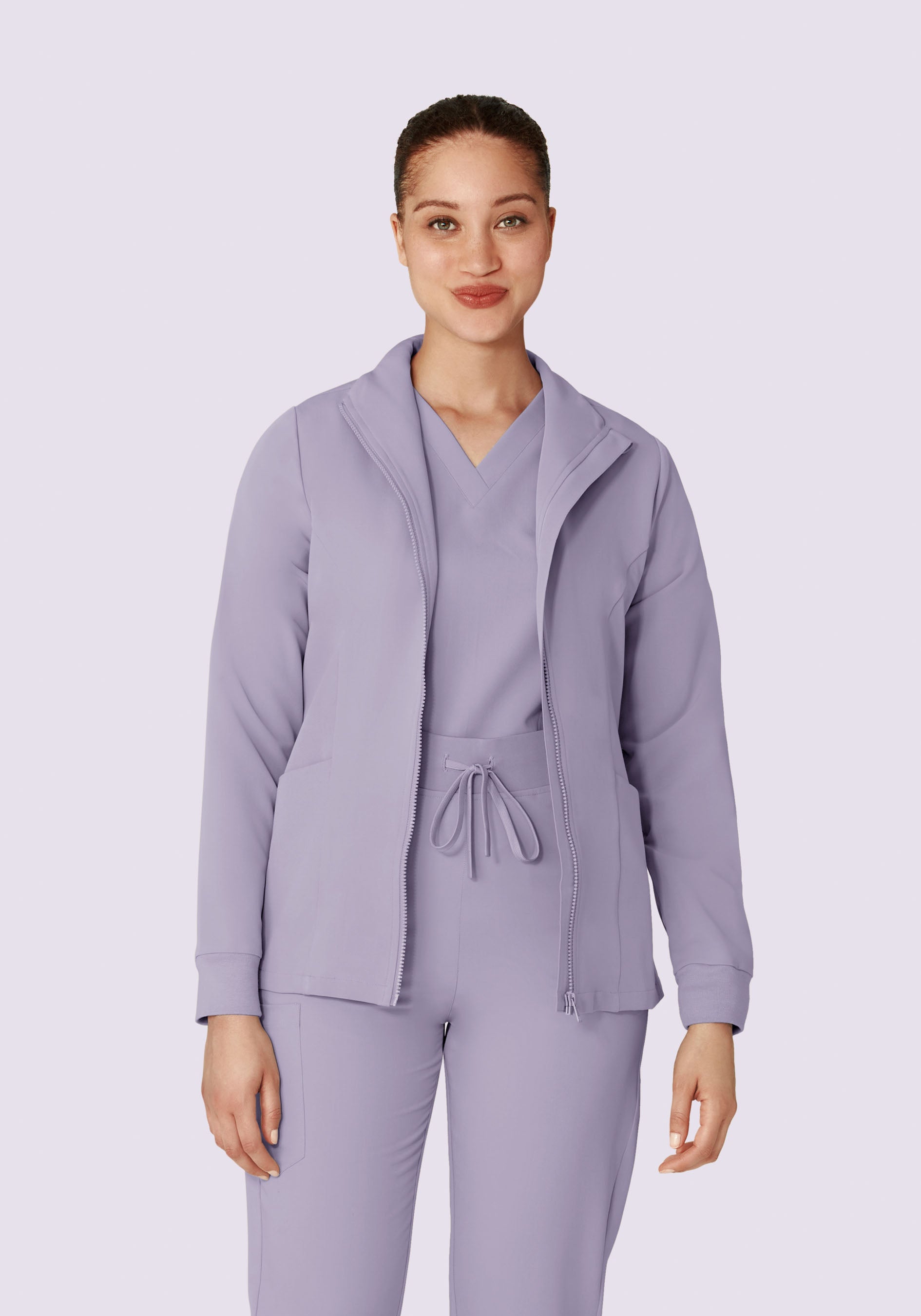 Women's Modern Scrub Jacket Ube