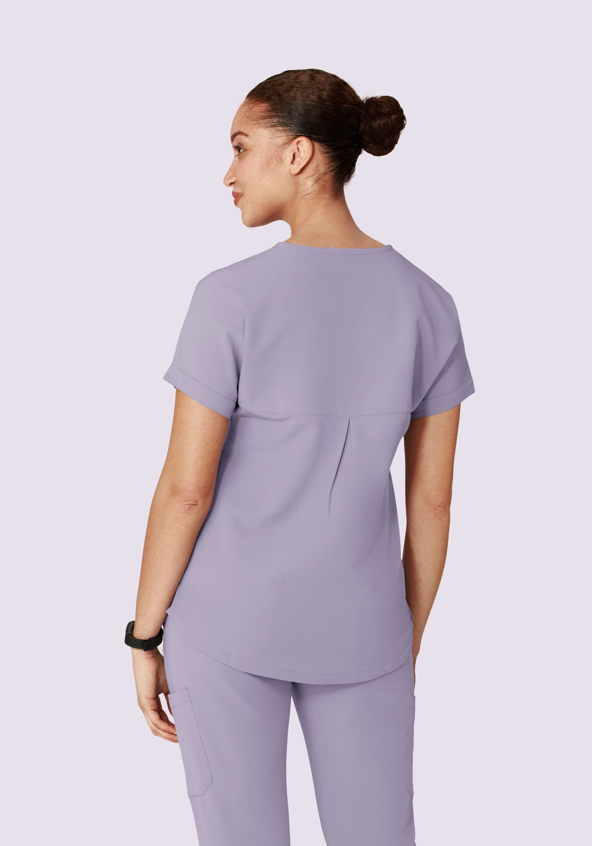 Oversized V Neck Top Ube