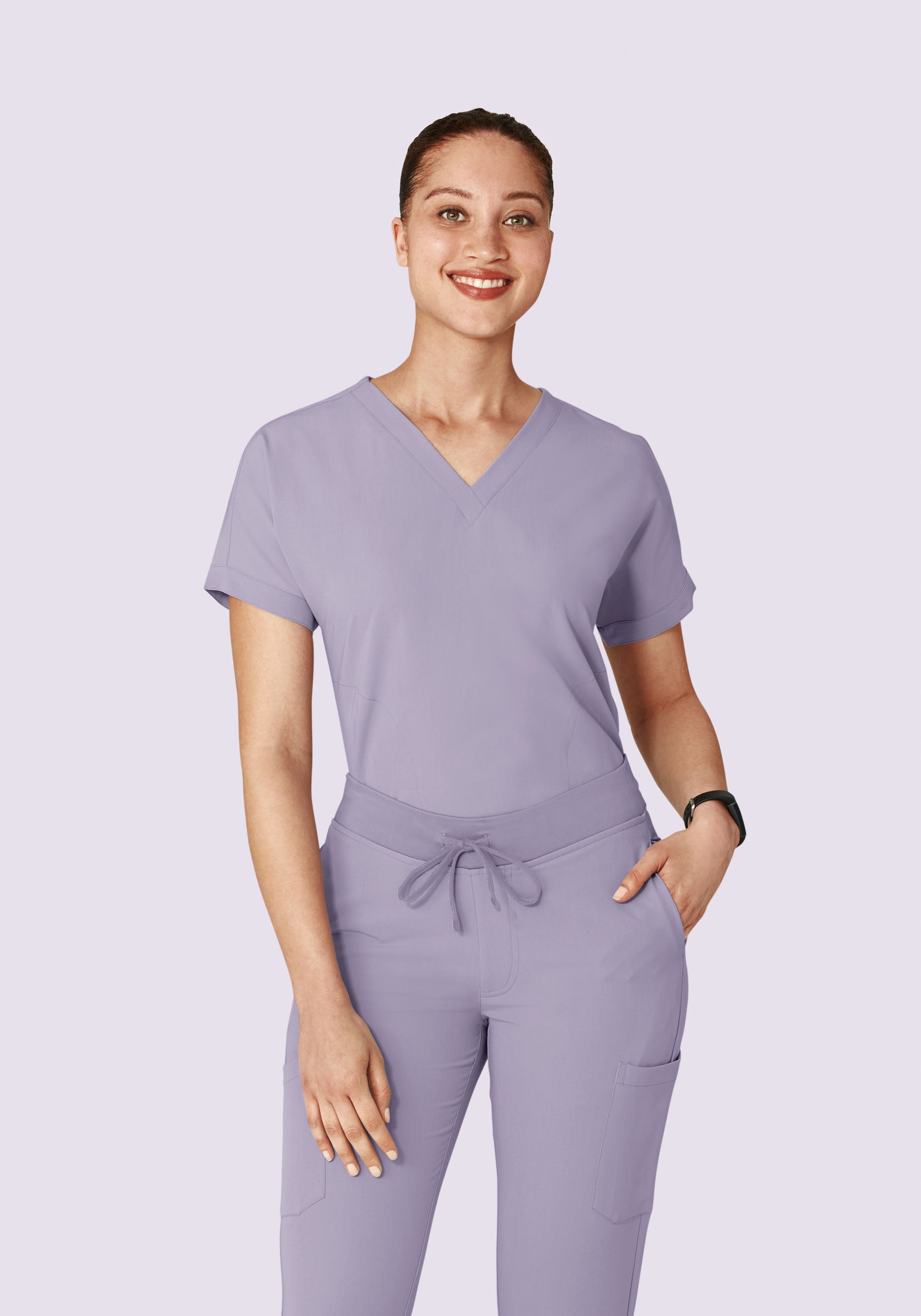 Oversized V Neck Top Ube