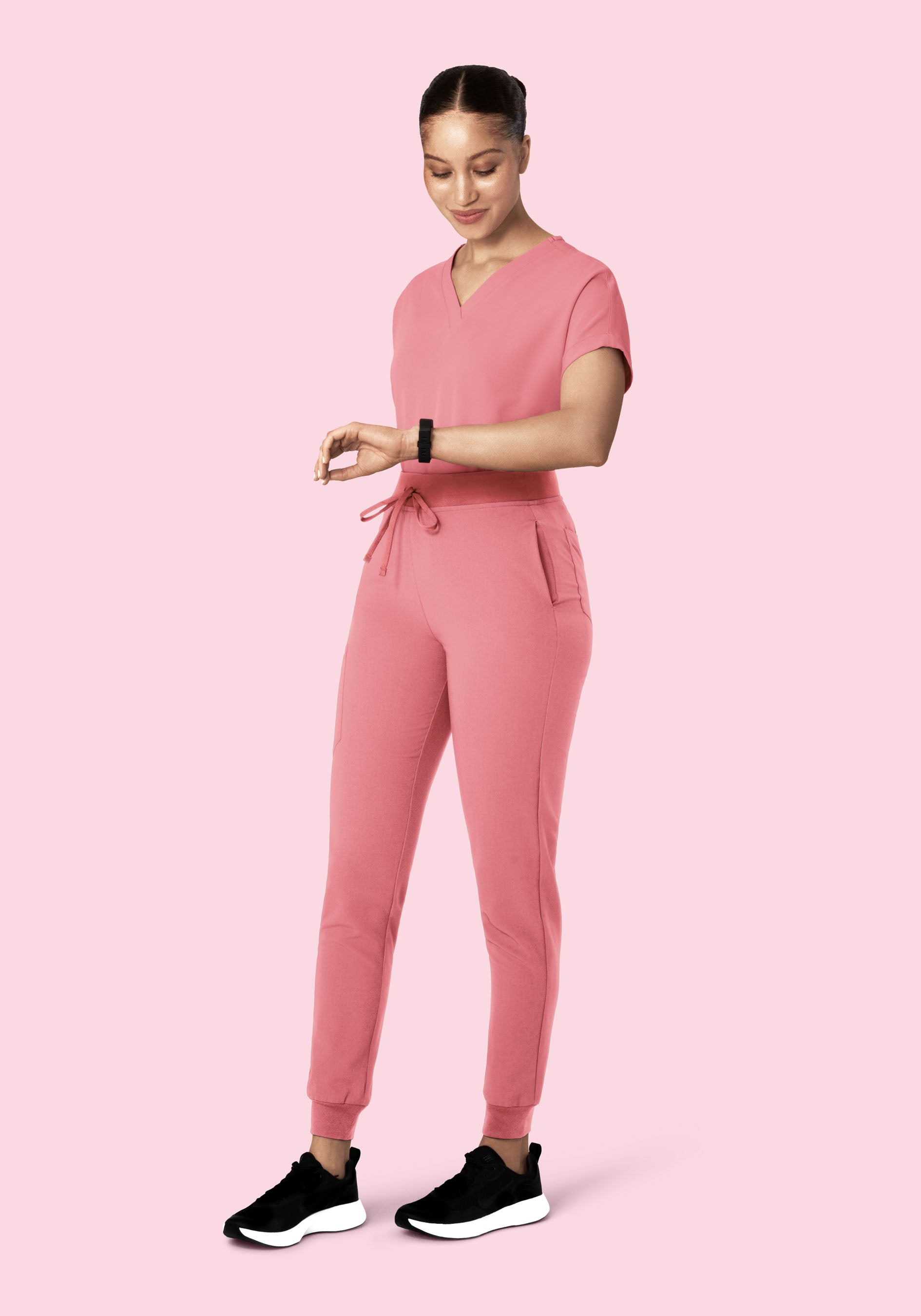 Oversized V Neck Top Peony