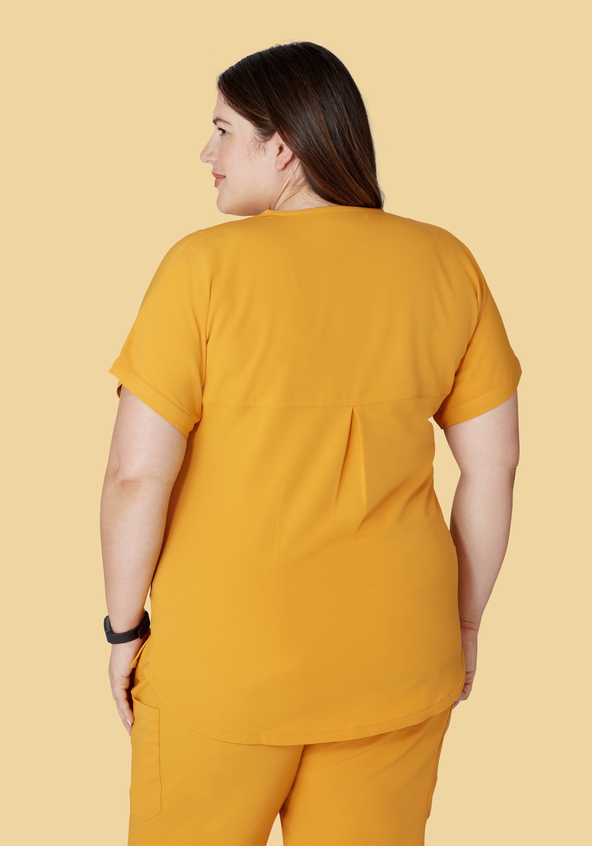 Oversized V Neck Top Honey