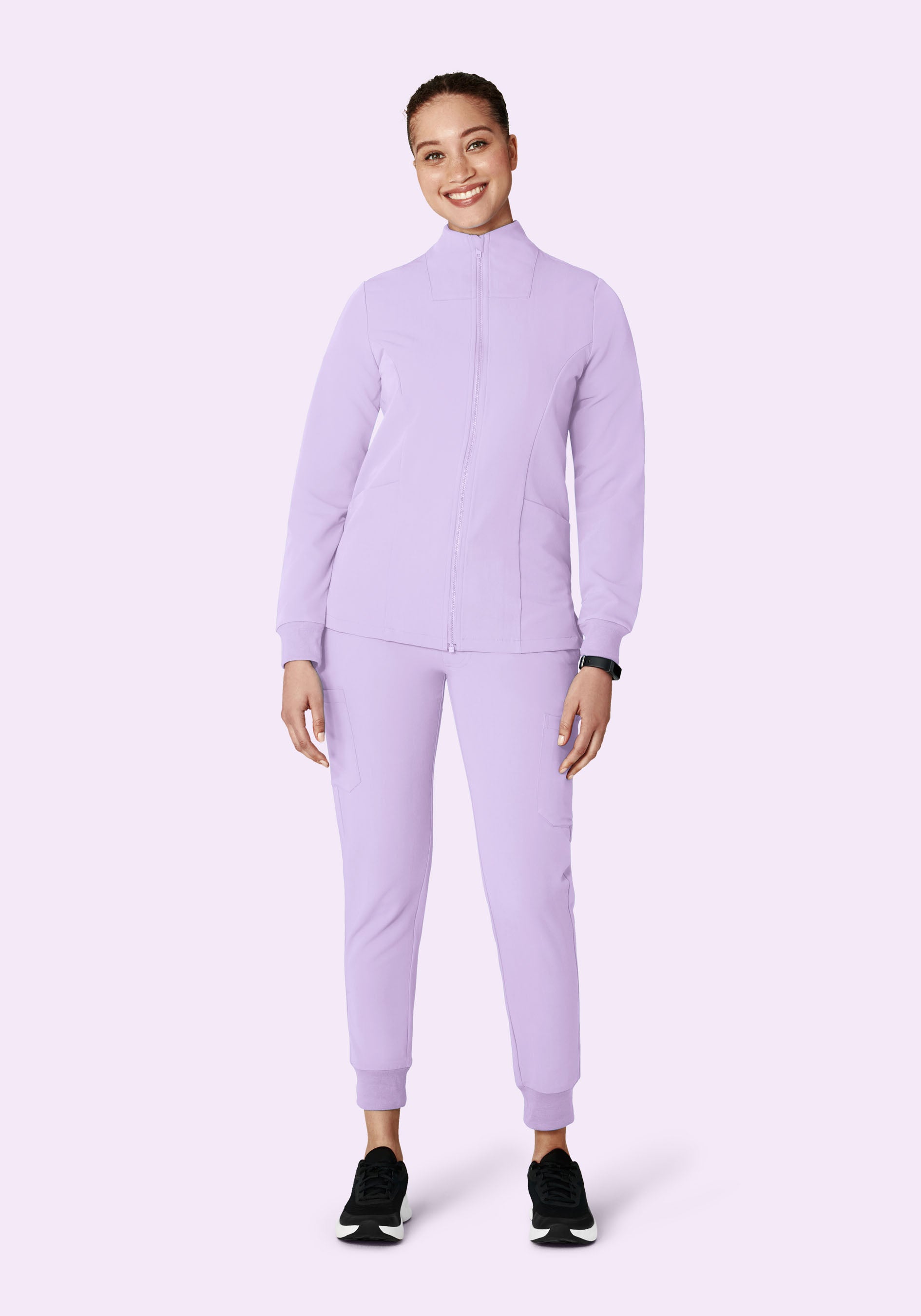 Women's Modern Scrub Jacket Cool Lavender