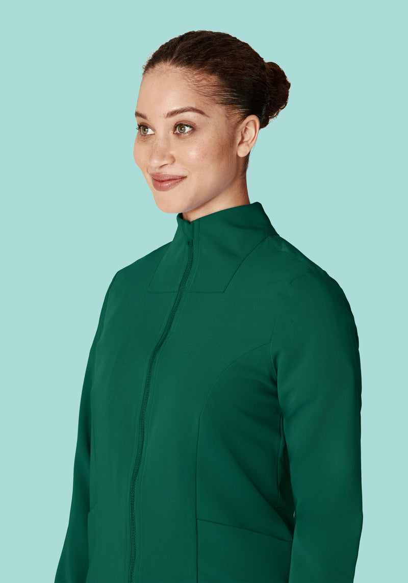 Women's Modern Scrub Jacket Hunter Green