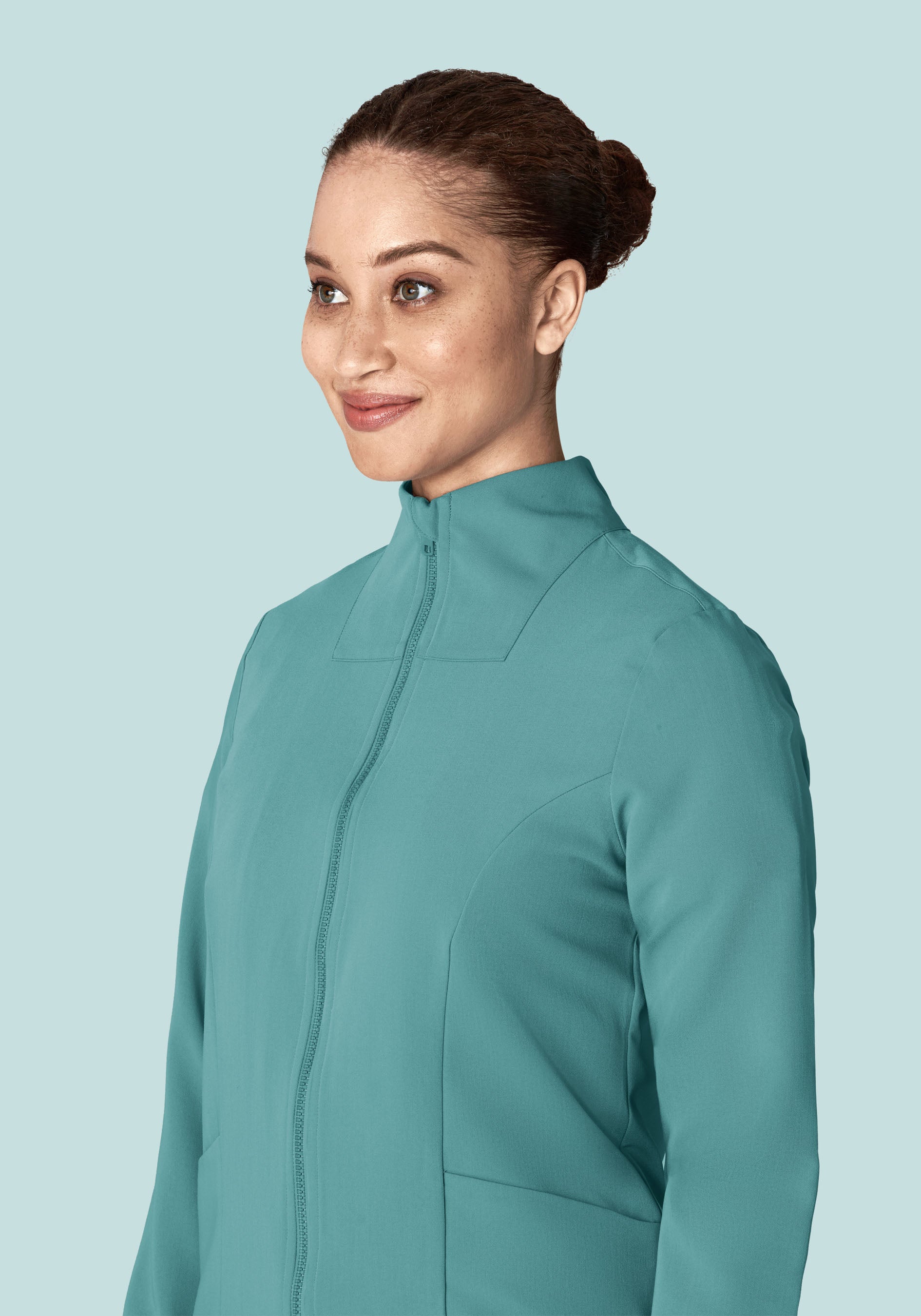 Women's Modern Scrub Jacket Oasis