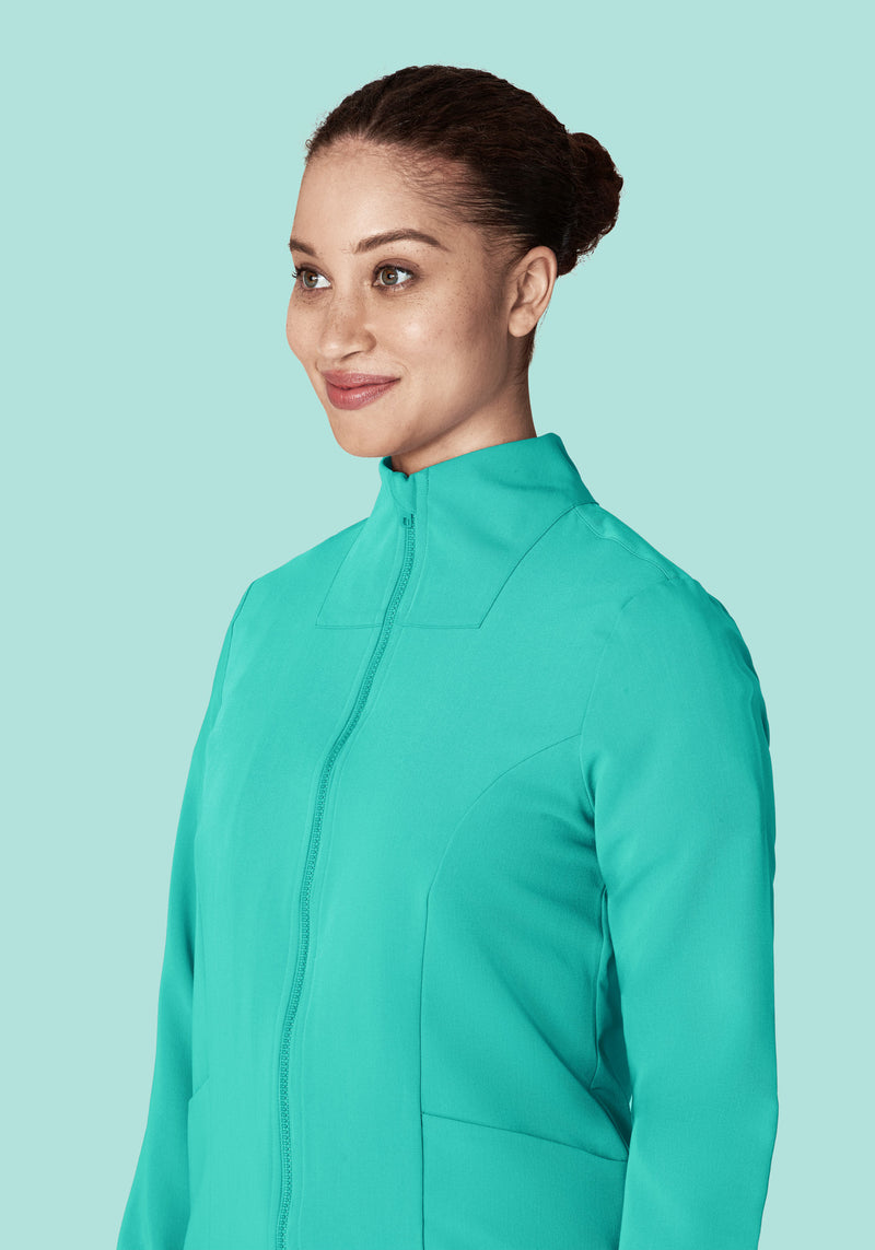 Women's Modern Scrub Jacket Surgical Green