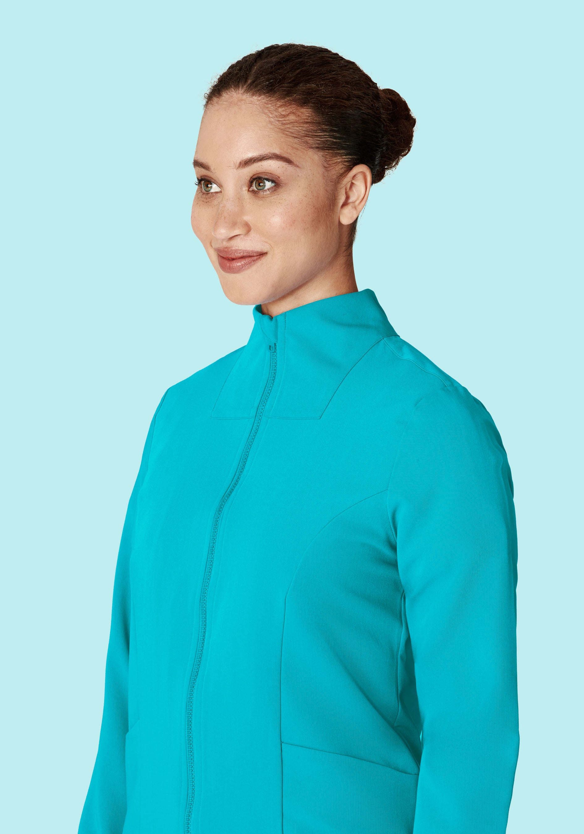 Women's Modern Scrub Jacket Teal
