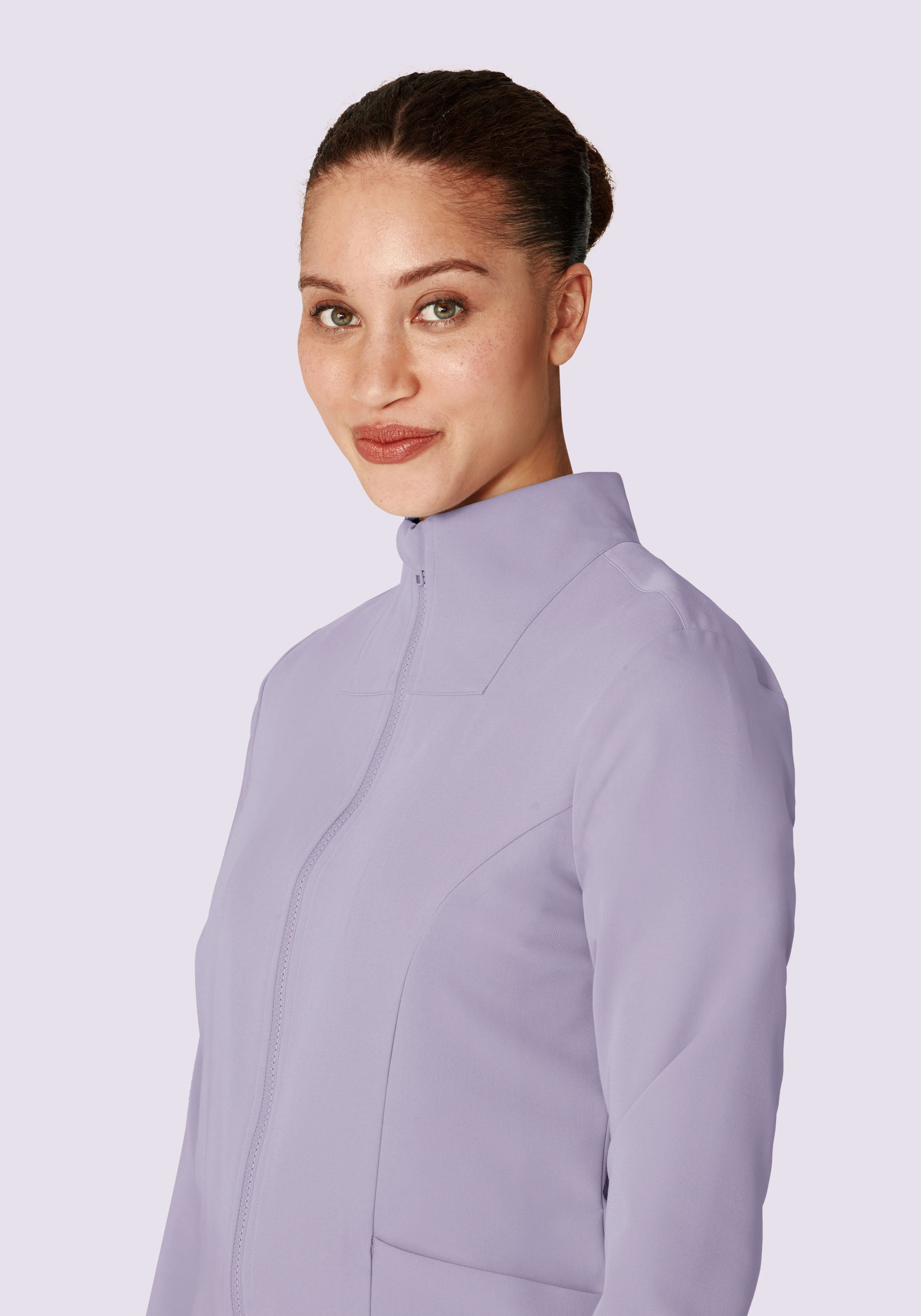 Women's Modern Scrub Jacket Ube