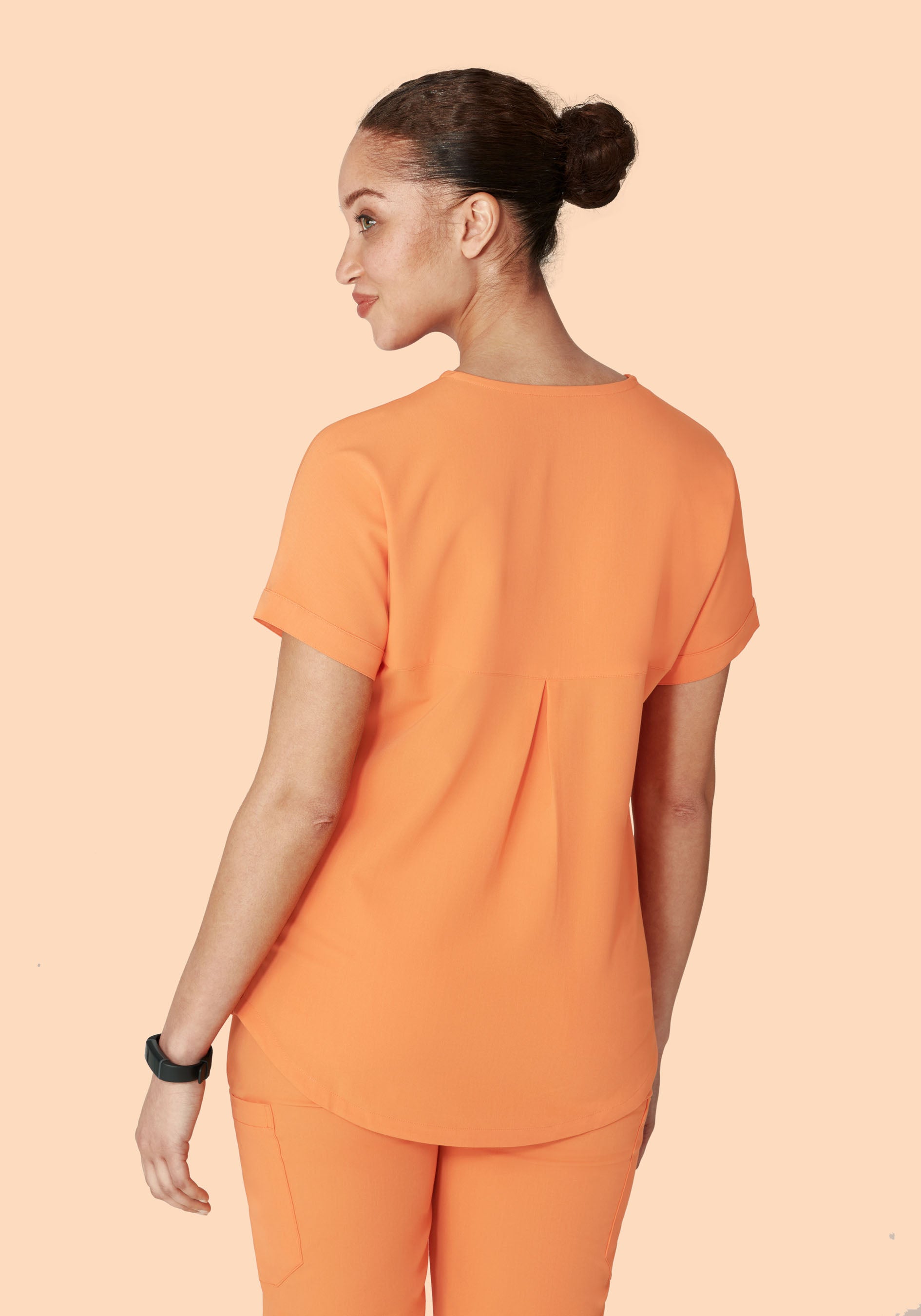 Oversized V Neck Top Cantaloupe