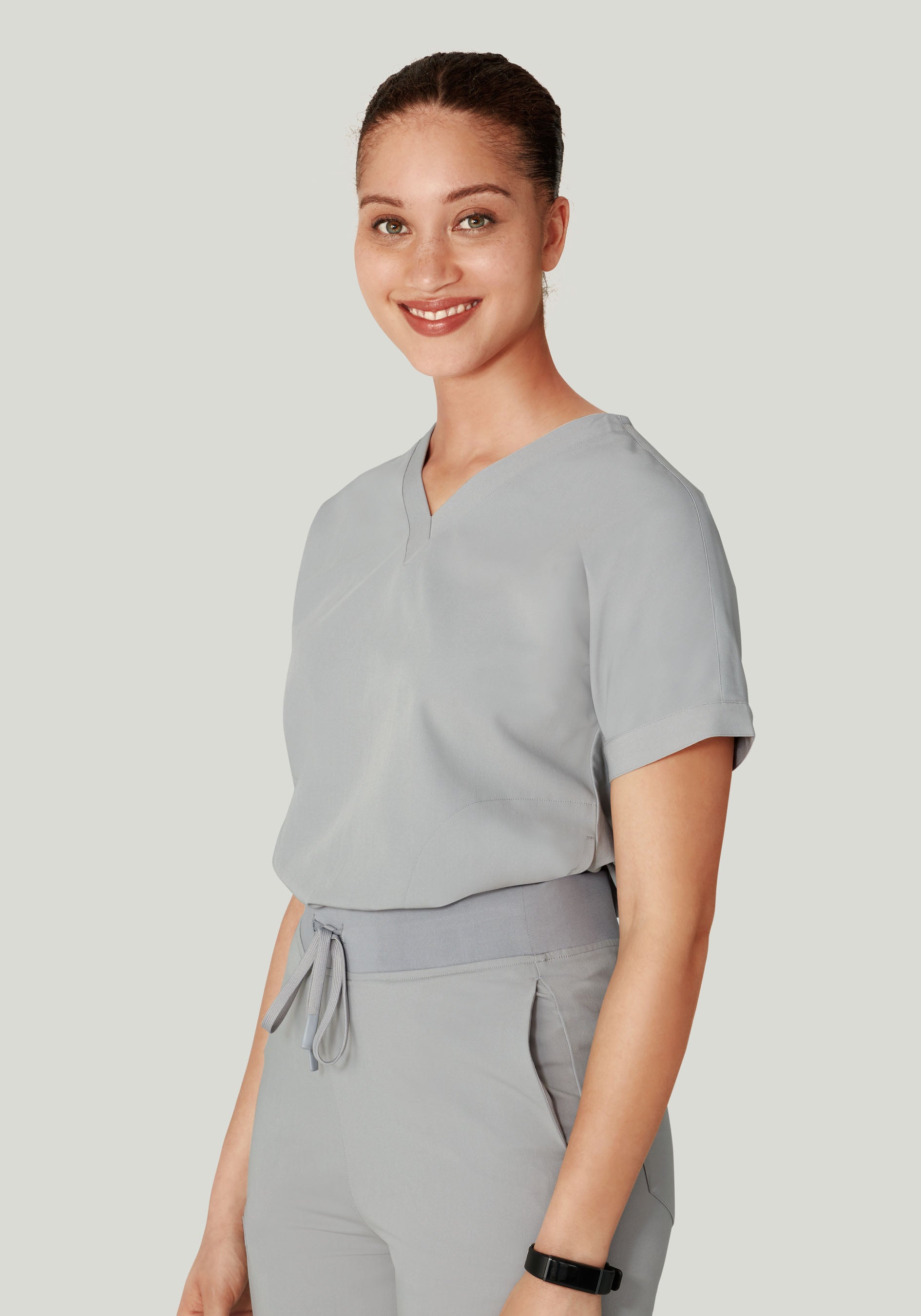 Oversized V Neck Top Cloud