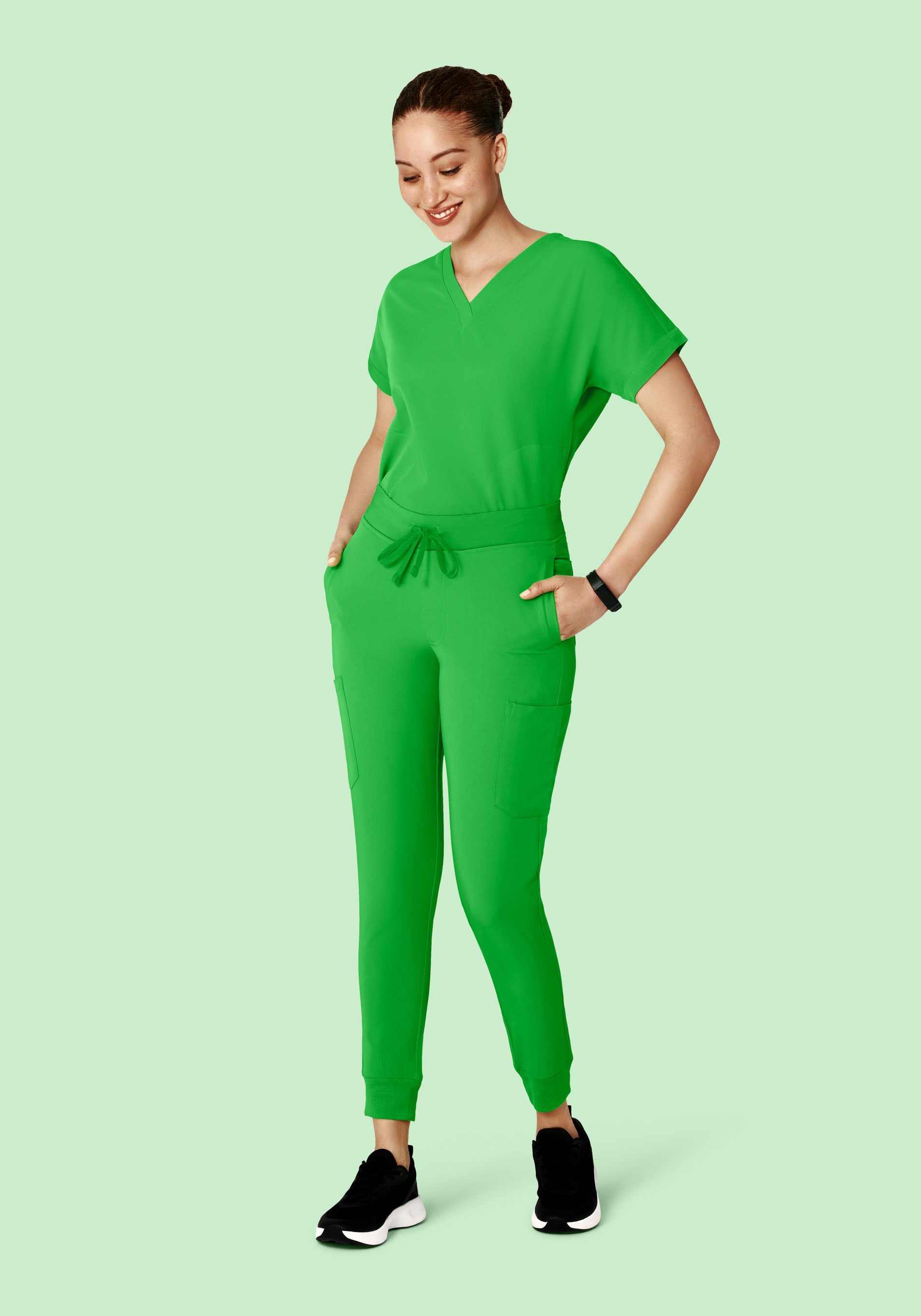 9 Pocket Joggers Kelly Green