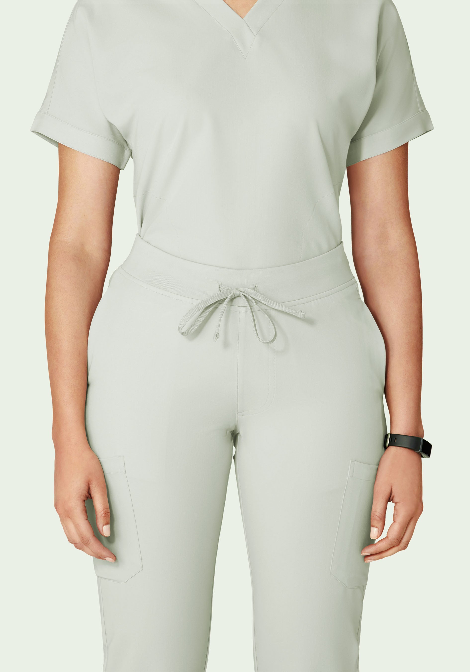 Women's Mid-Rise 9-Pocket Jogger Scrub Pants - Northern Droplet