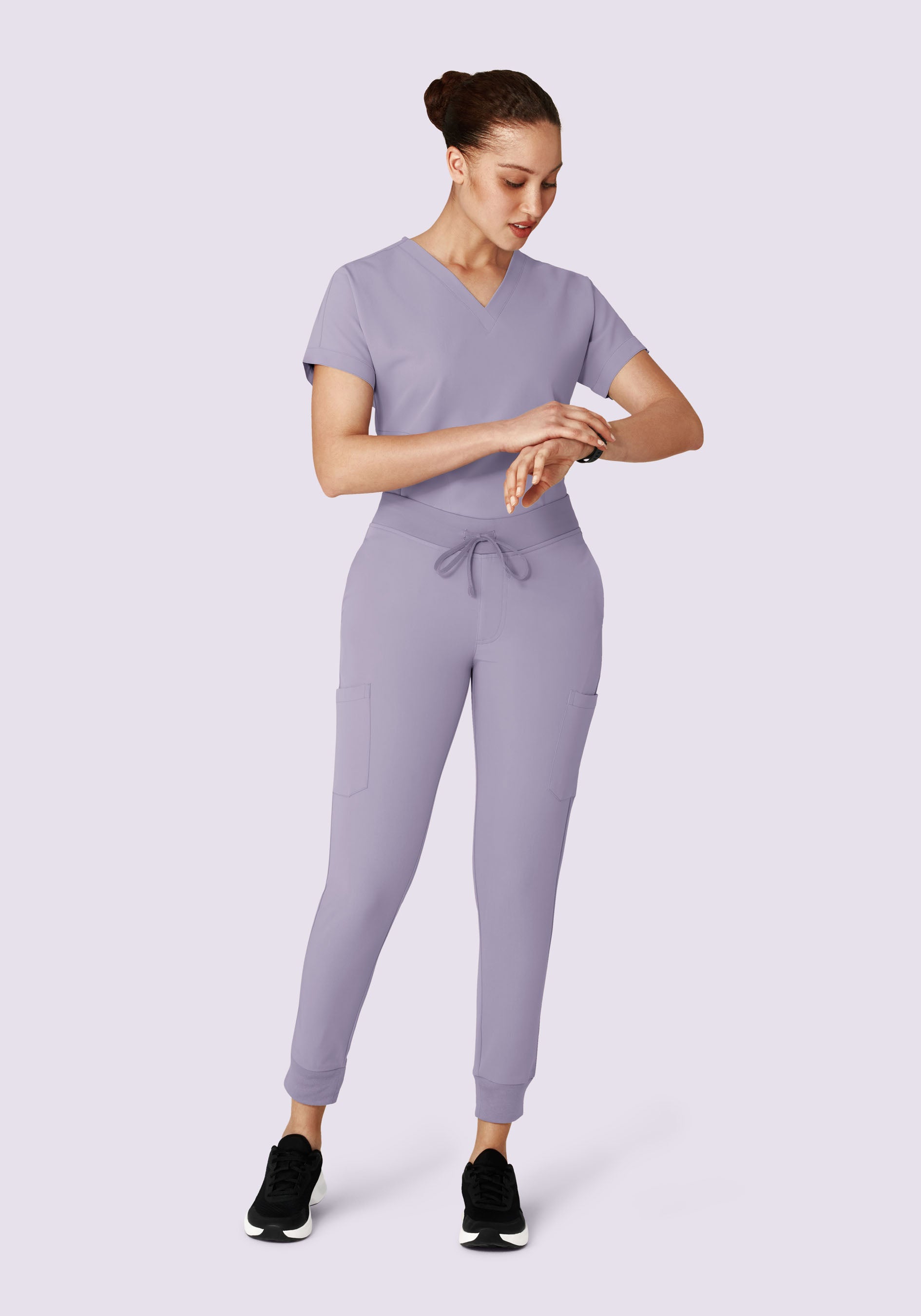 Oversized V Neck Top Ube