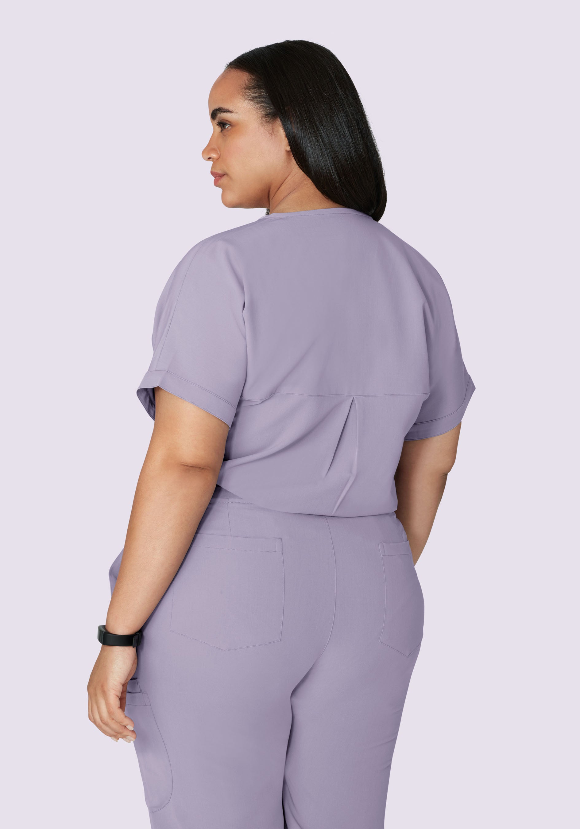 Oversized V Neck Top Ube