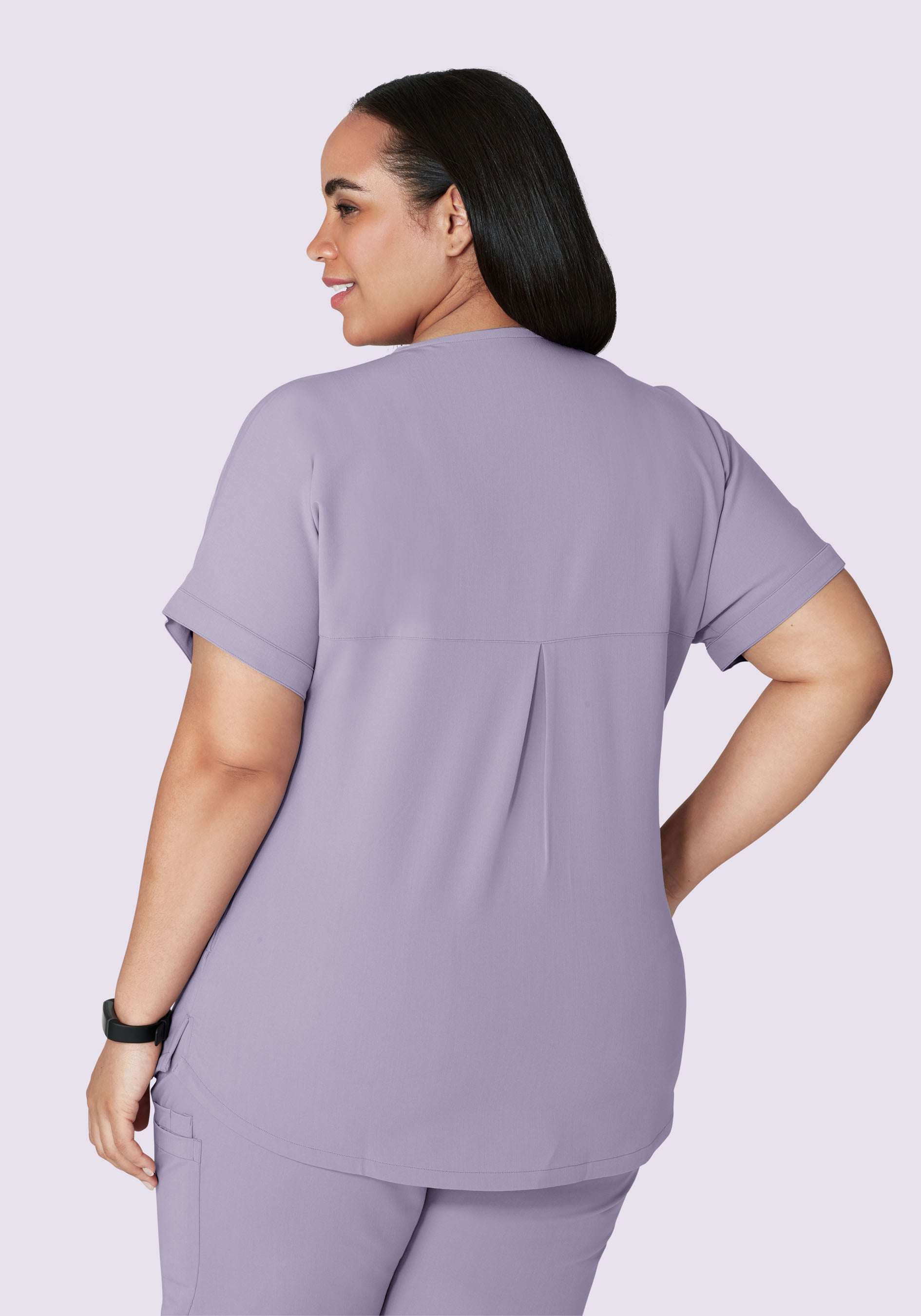 Oversized V Neck Top Ube