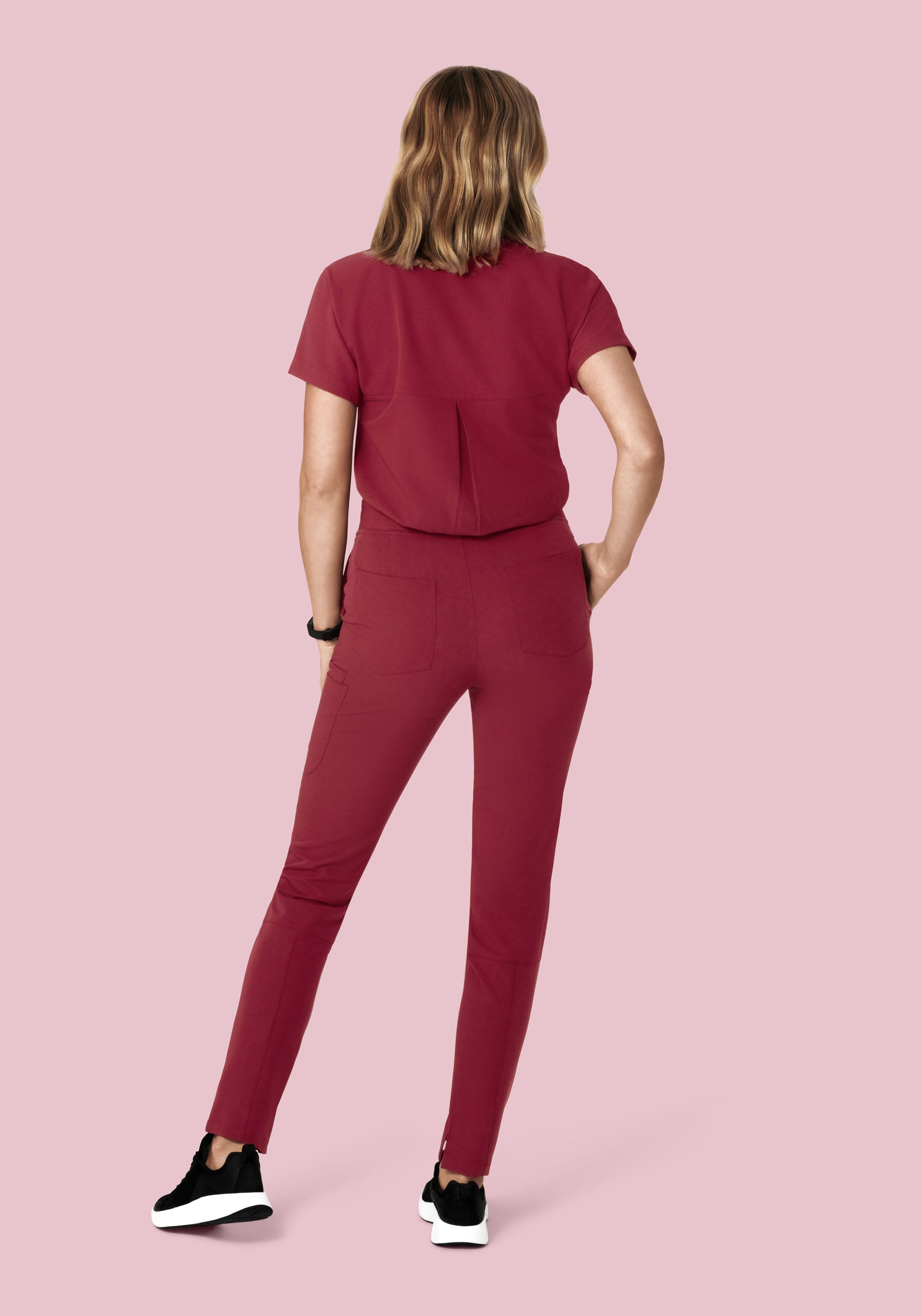 6 Pocket Slim Pants Garnet