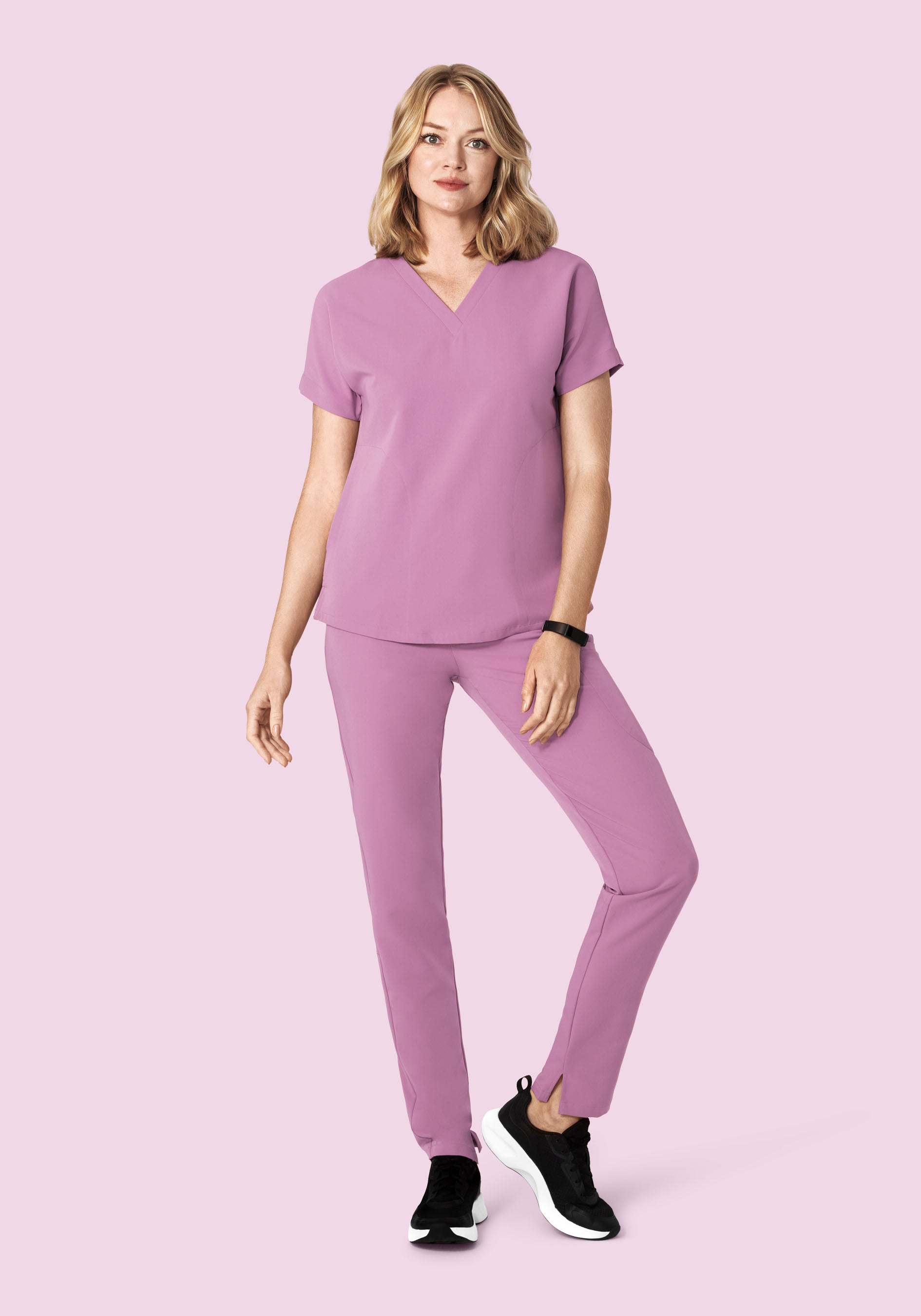 Oversized V Neck Top Lilac