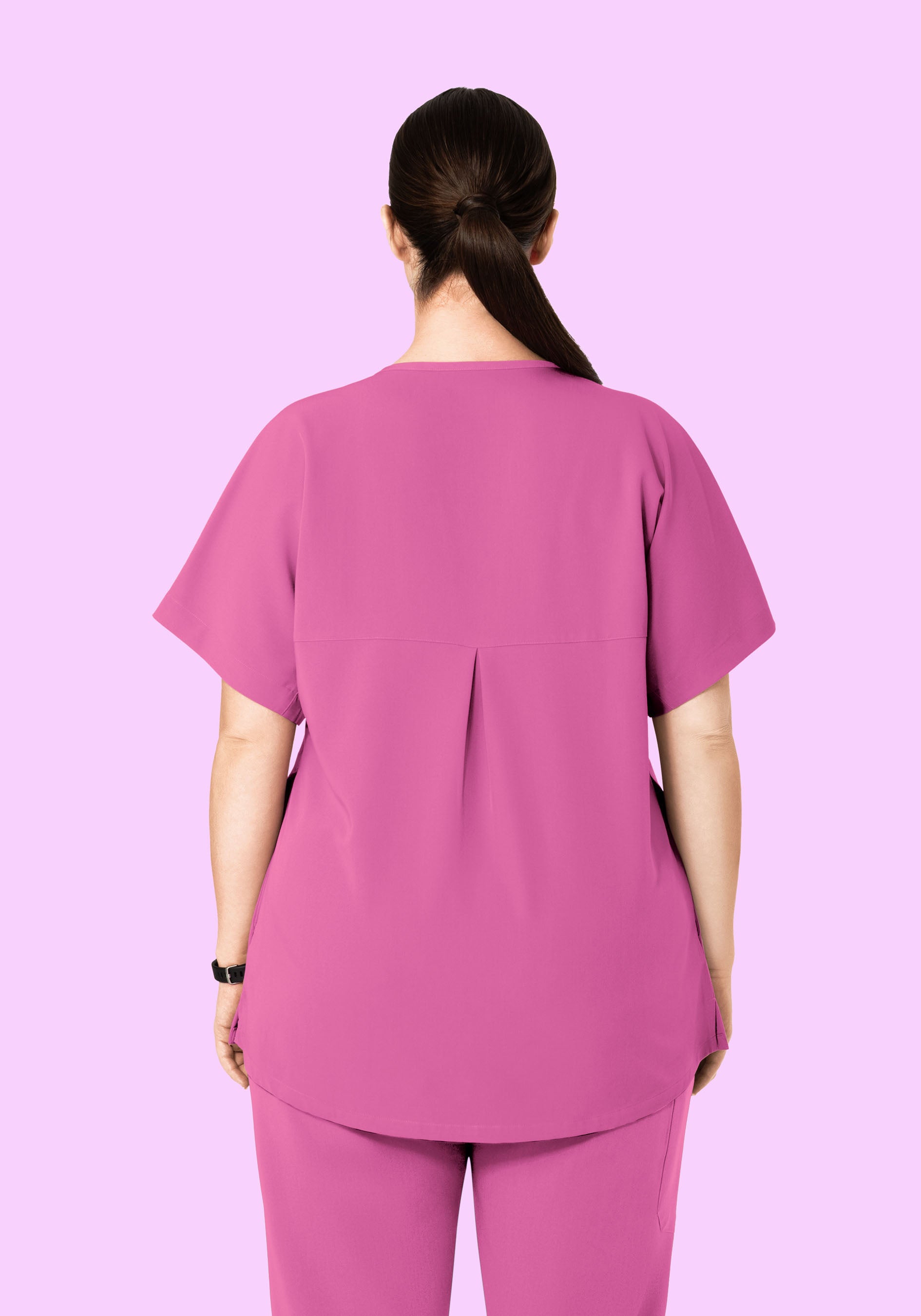 Oversized V Neck Top Dahlia