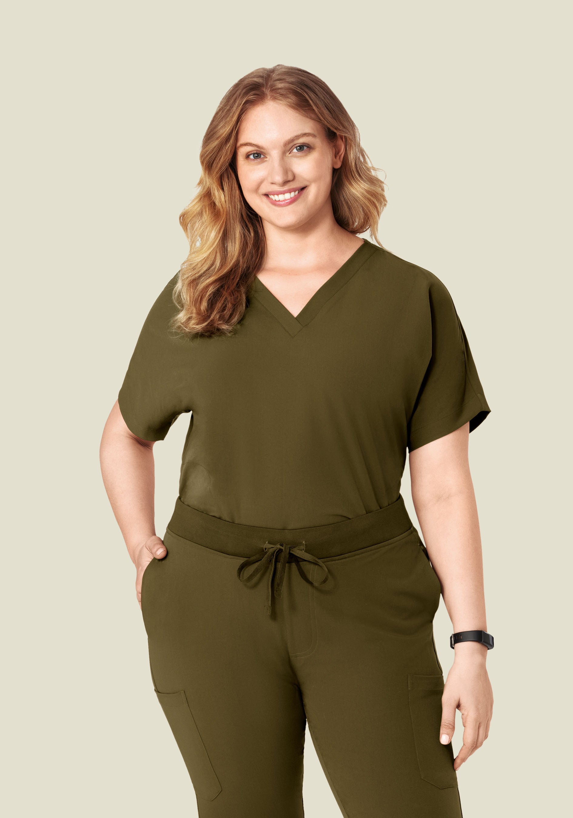 Oversized V Neck Top Manzanilla