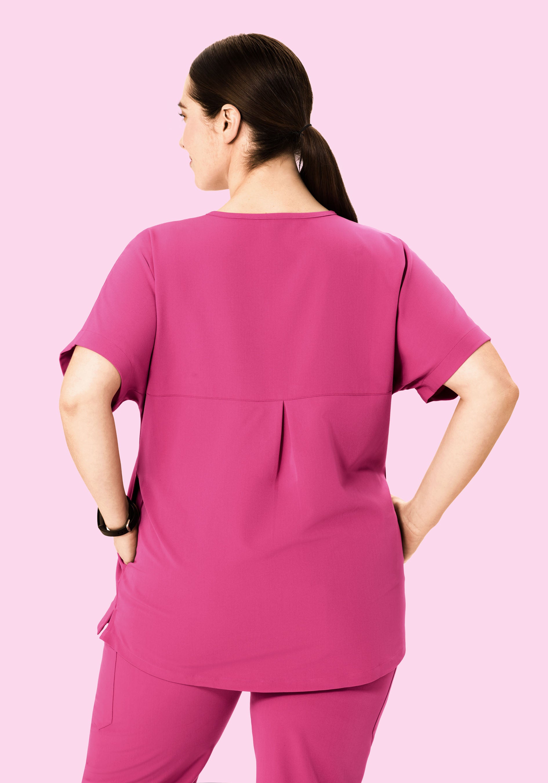 Oversized V Neck Top Bloom