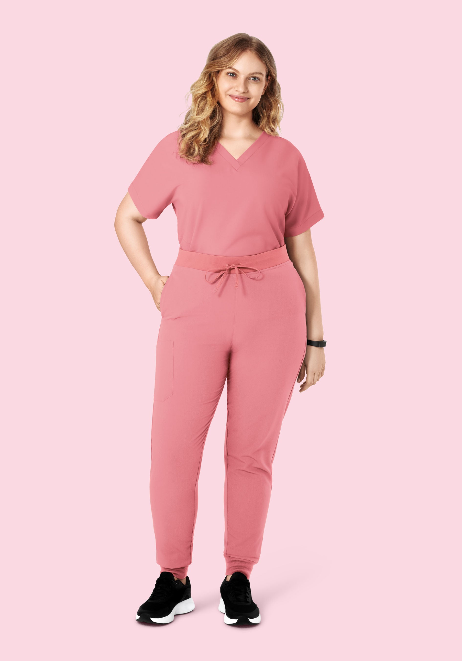 Oversized V Neck Top Peony