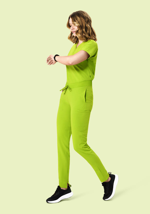 6 Pocket Slim Pants Apple Green