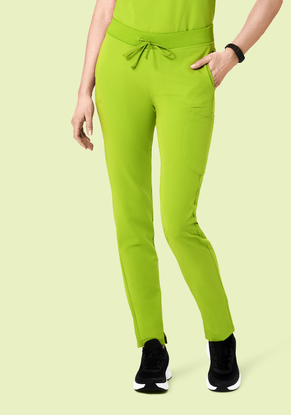 6 Pocket Slim Pants Apple Green