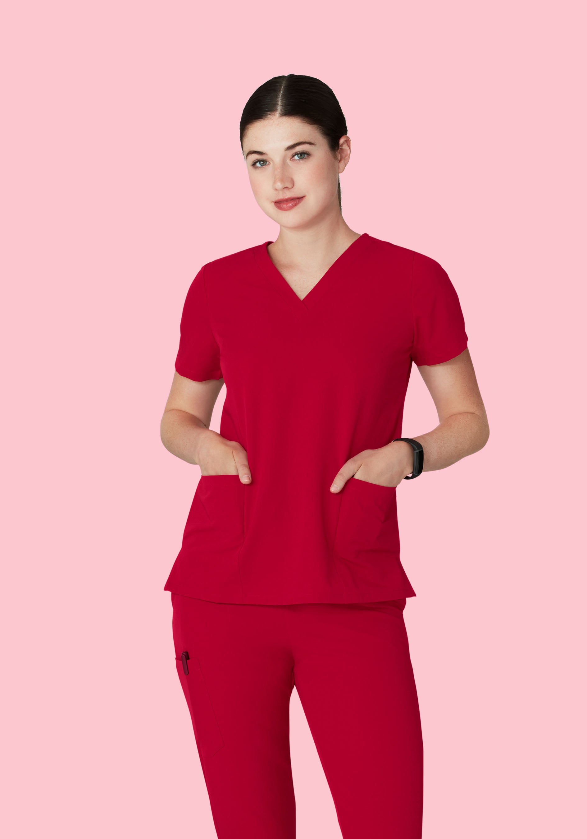 6 Pocket Top Crimson