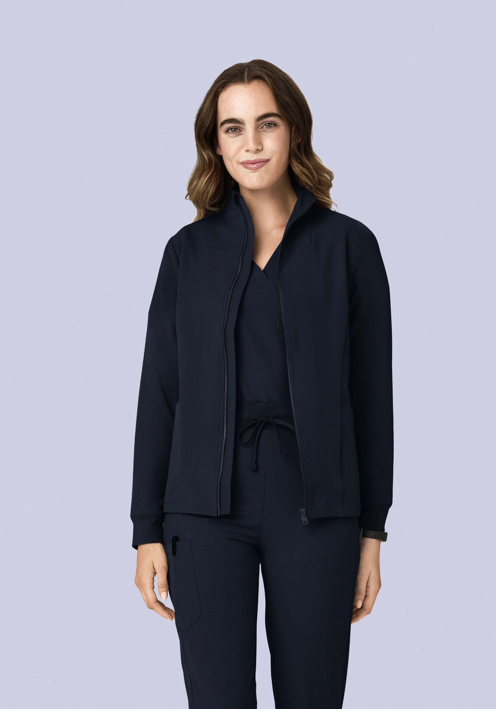 Women's Modern Scrub Jacket Midnight Navy