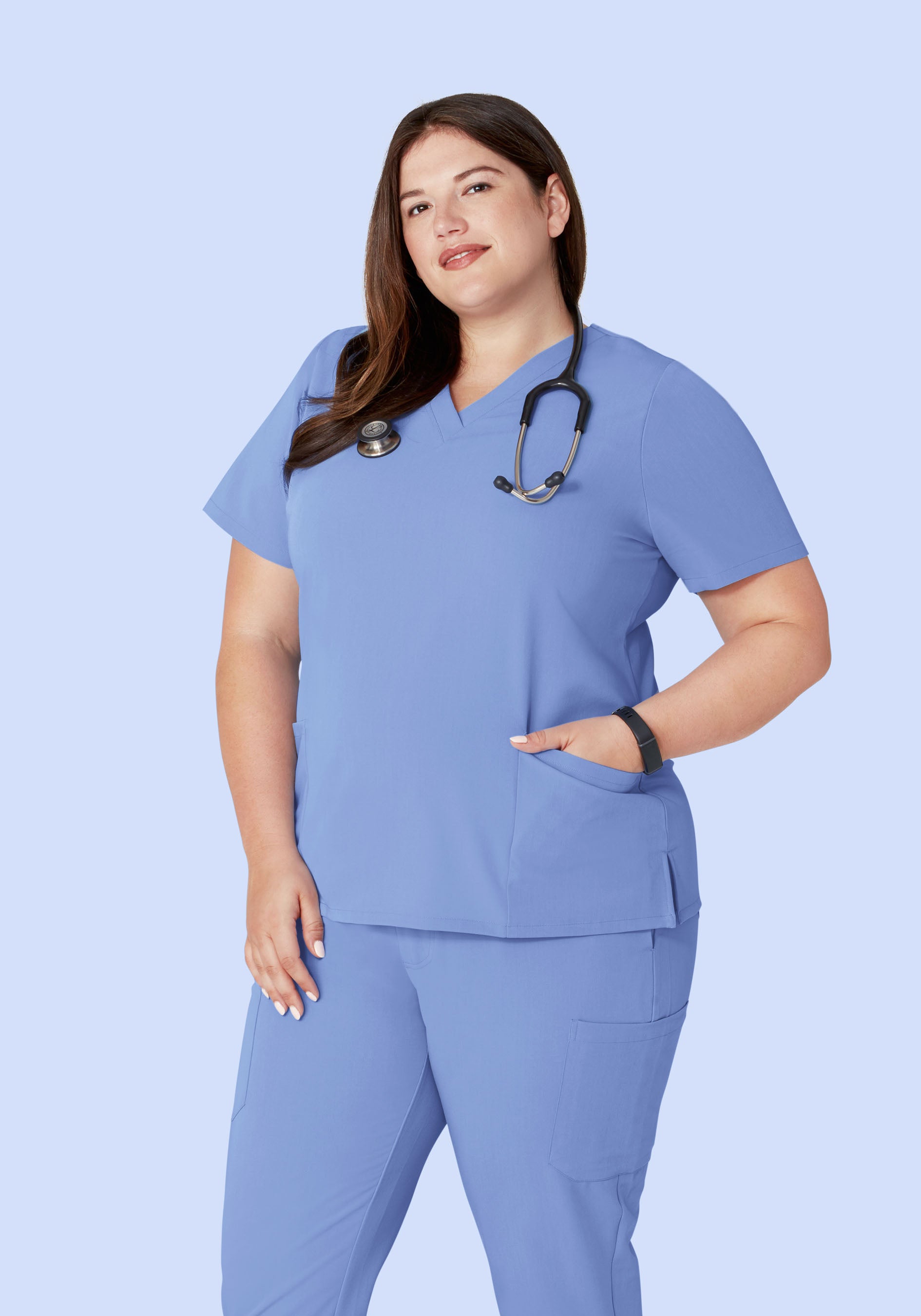 6 Pocket Top Coastline Blue