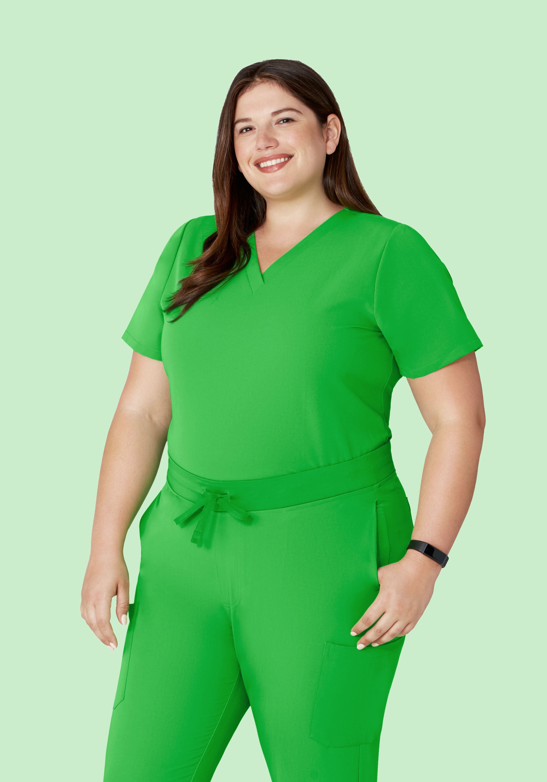 6 Pocket Top Kelly Green