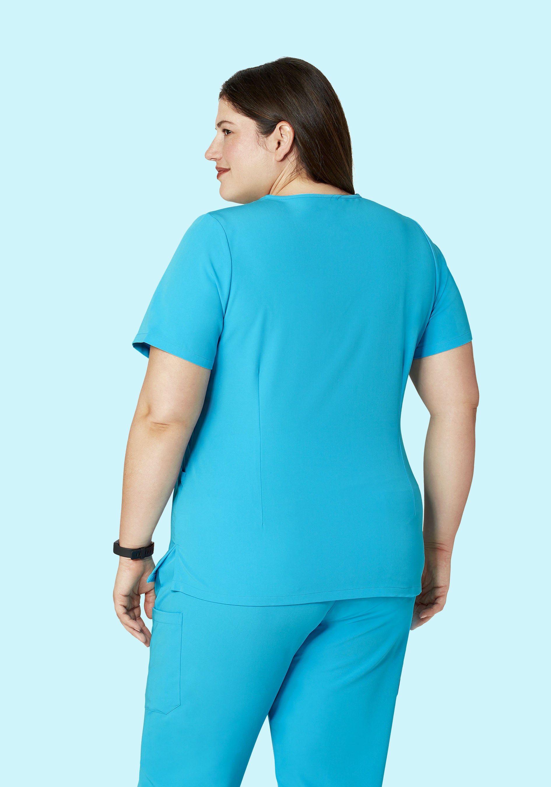 6 Pocket Top Pacific Blue