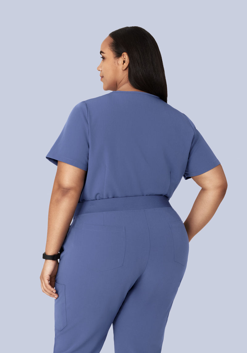 Pocket Top Deep Periwinkle – Mandala Scrubs