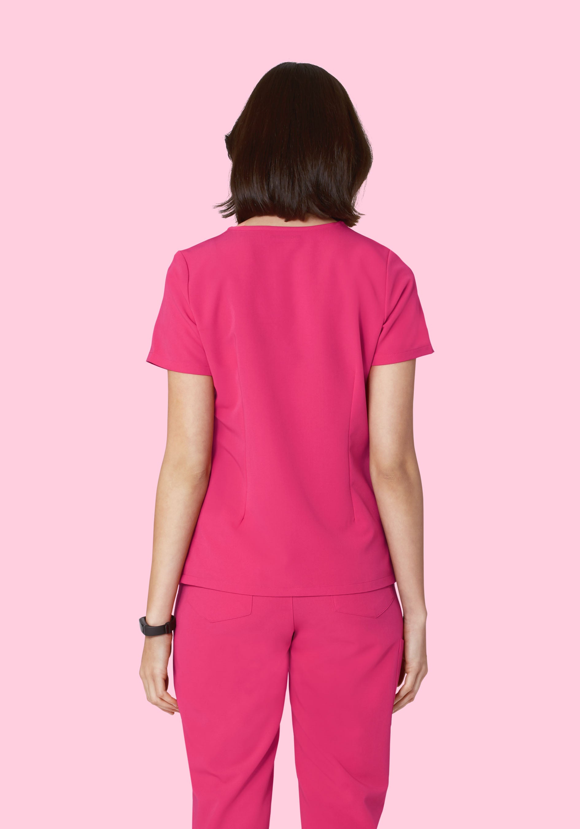 6 Pocket Top Hot Pink