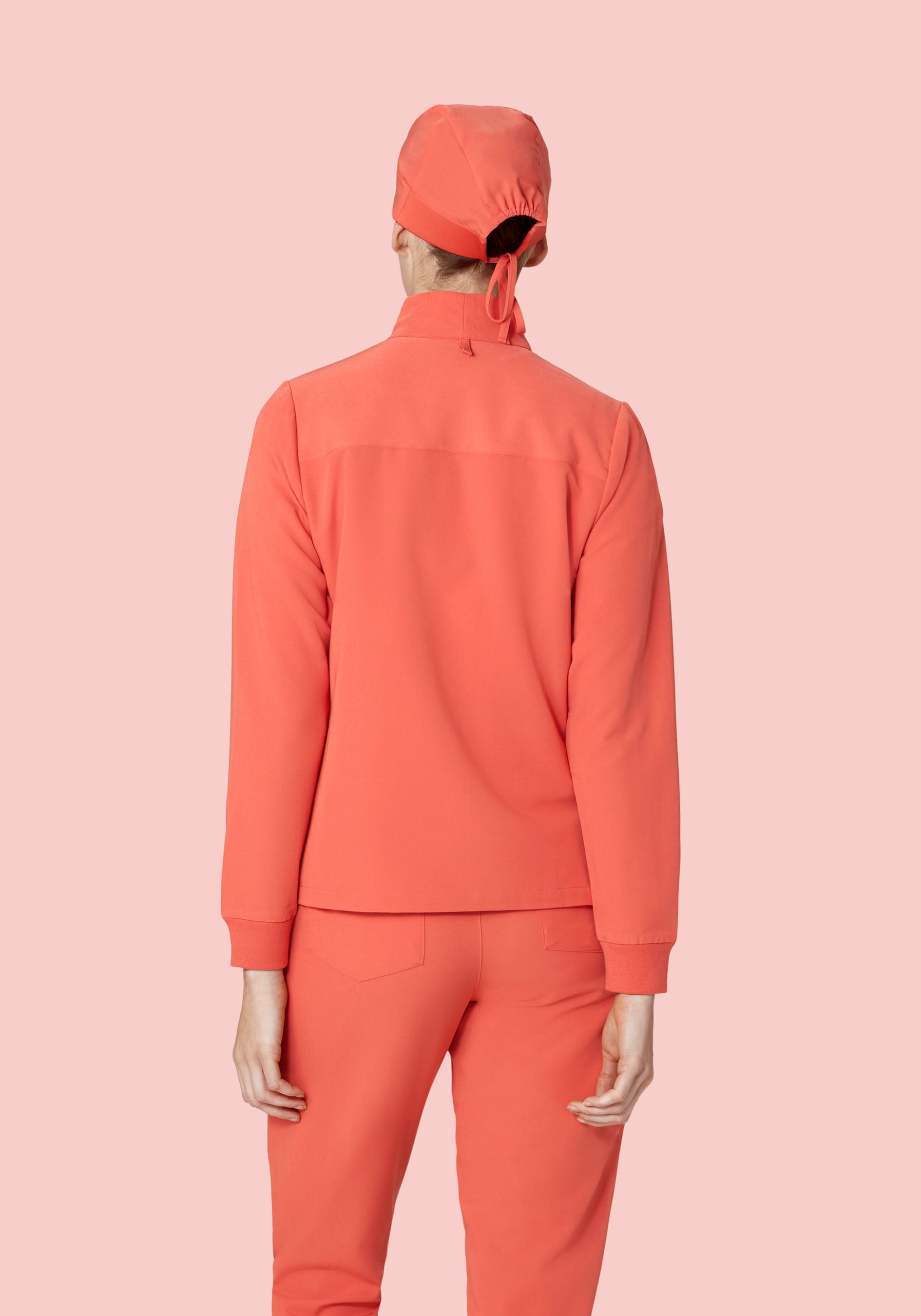 Women's Modern Scrub Jacket Coral