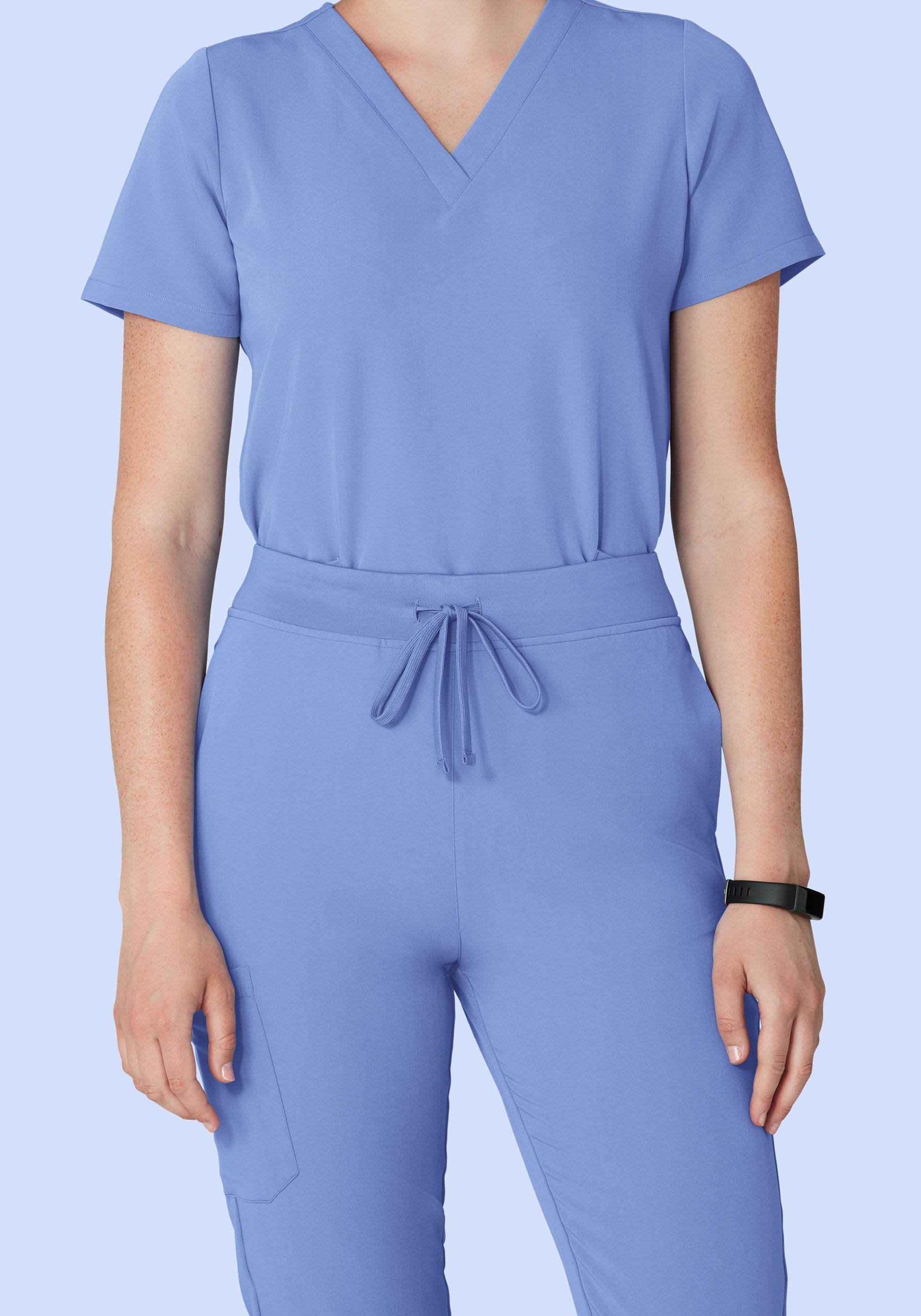 High Waisted Joggers Coastline Blue