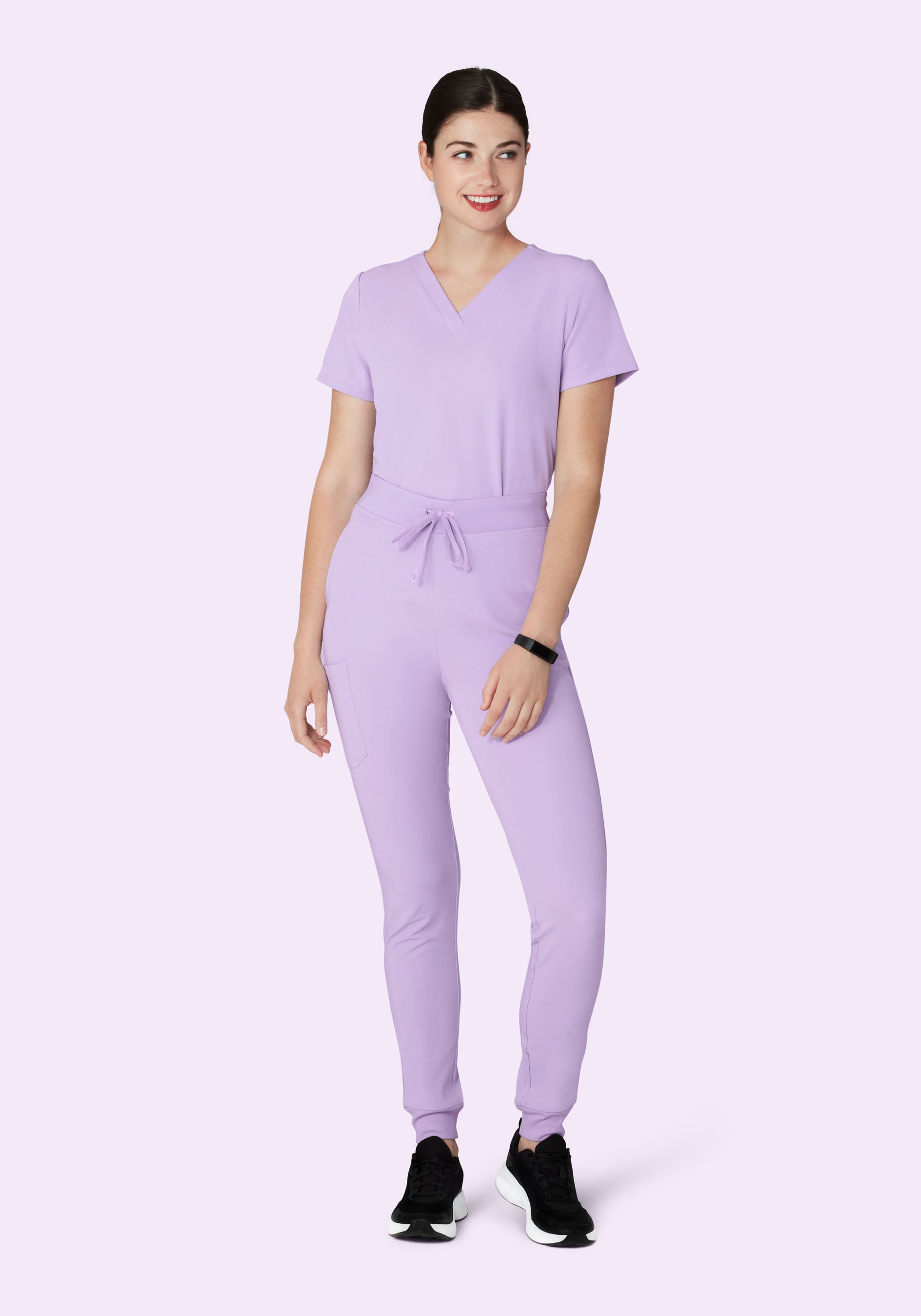 High Waisted Joggers Cool Lavender
