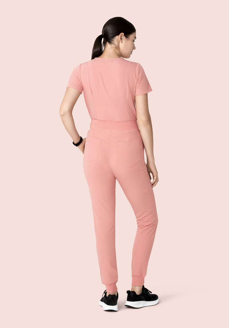 High Waisted Joggers Dusty Pink