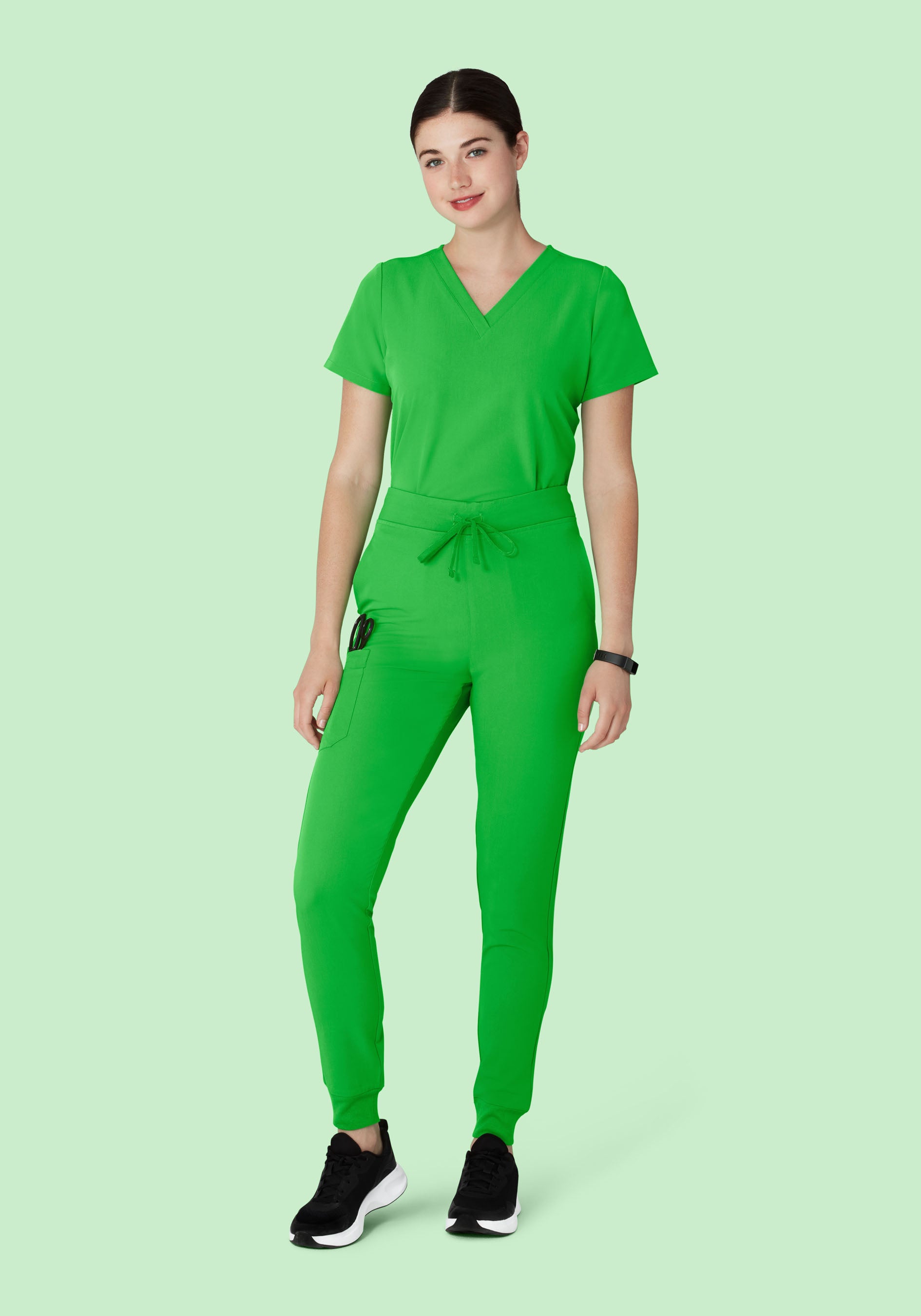 6 Pocket Top Kelly Green
