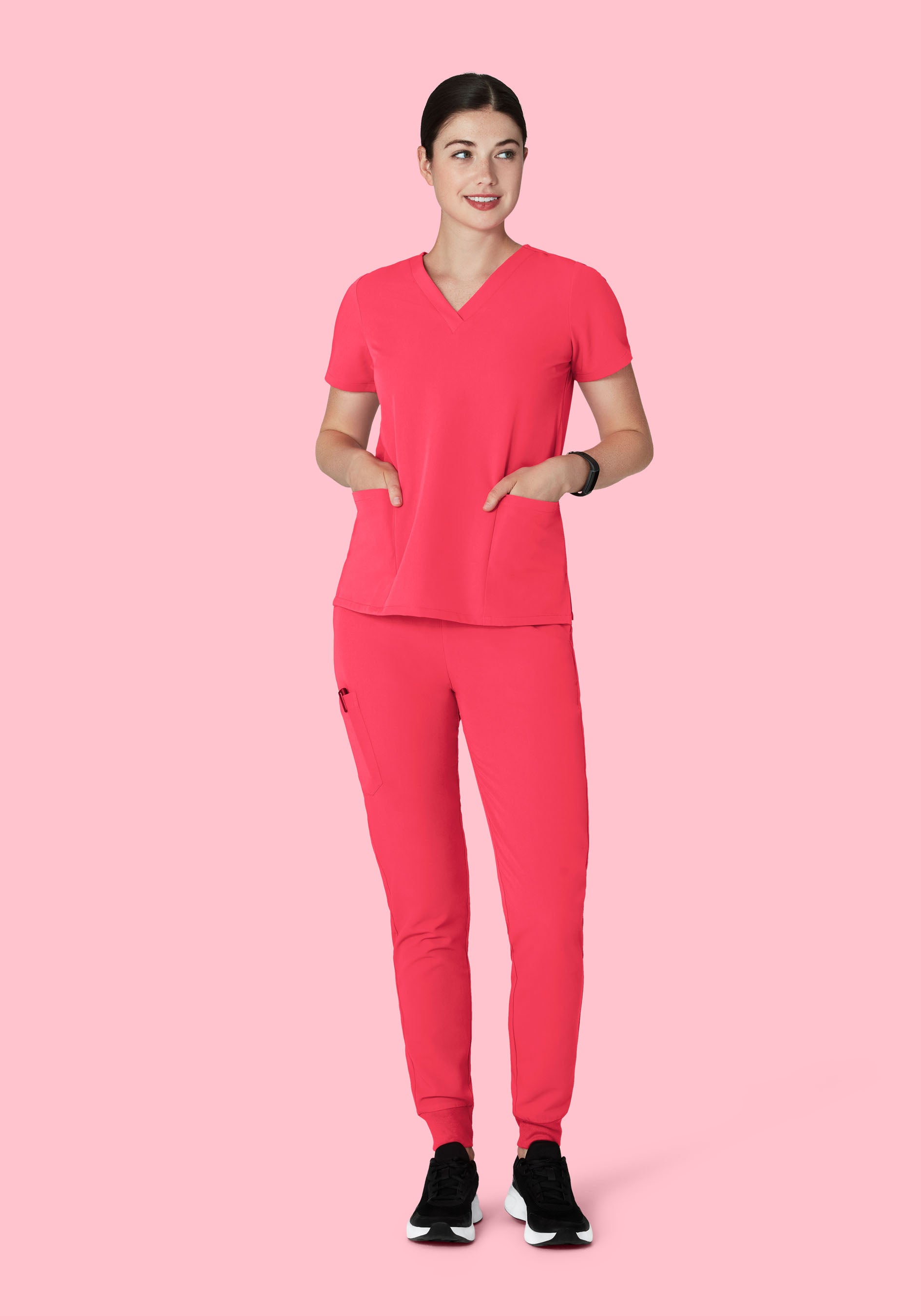 High Waisted Joggers Paradise Pink