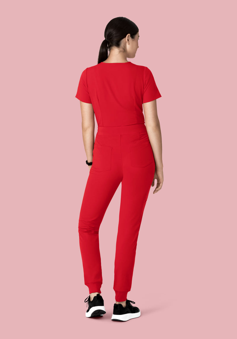 High Waisted Joggers Poppy Red