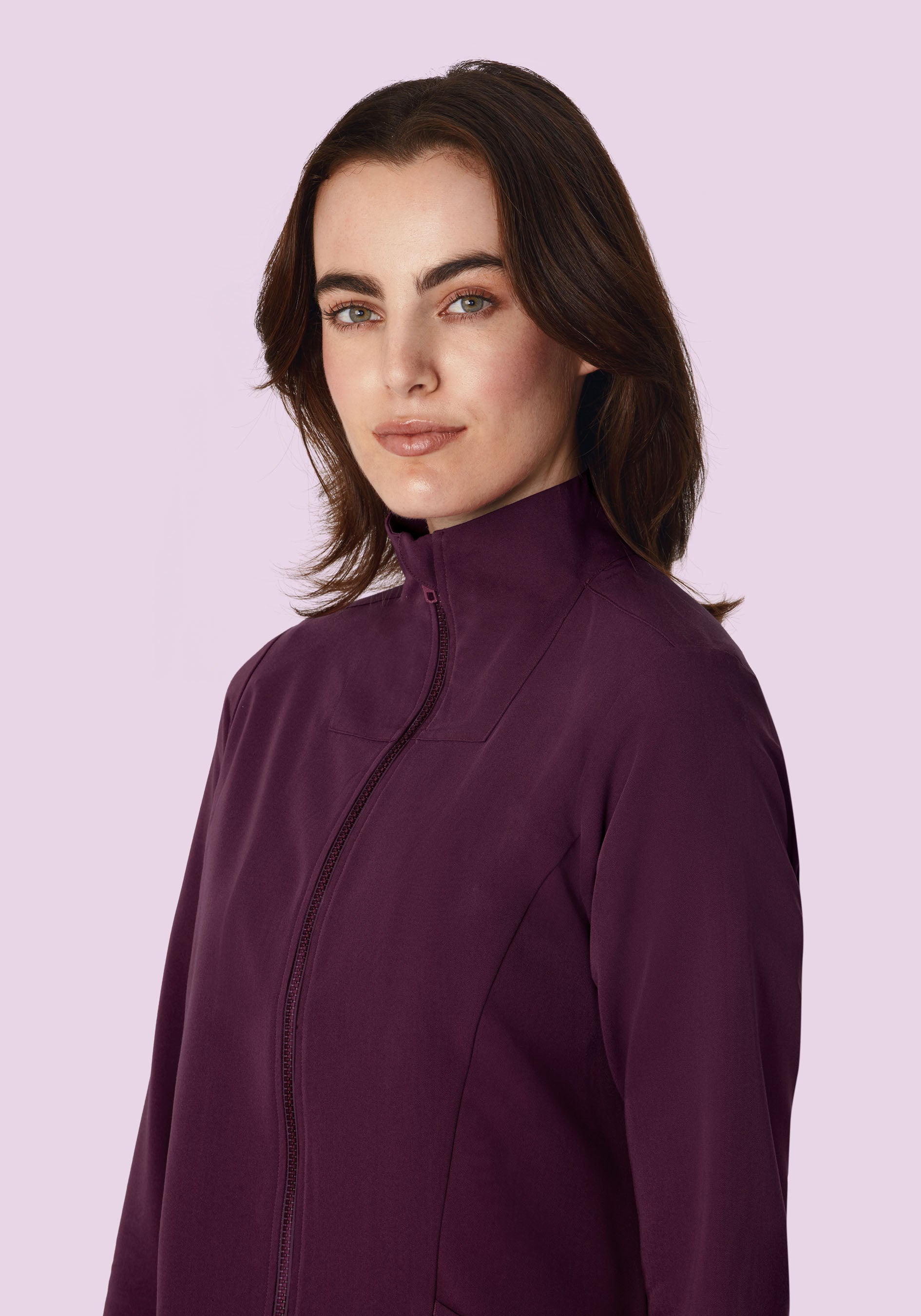 Women's Modern Scrub Jacket Açaí