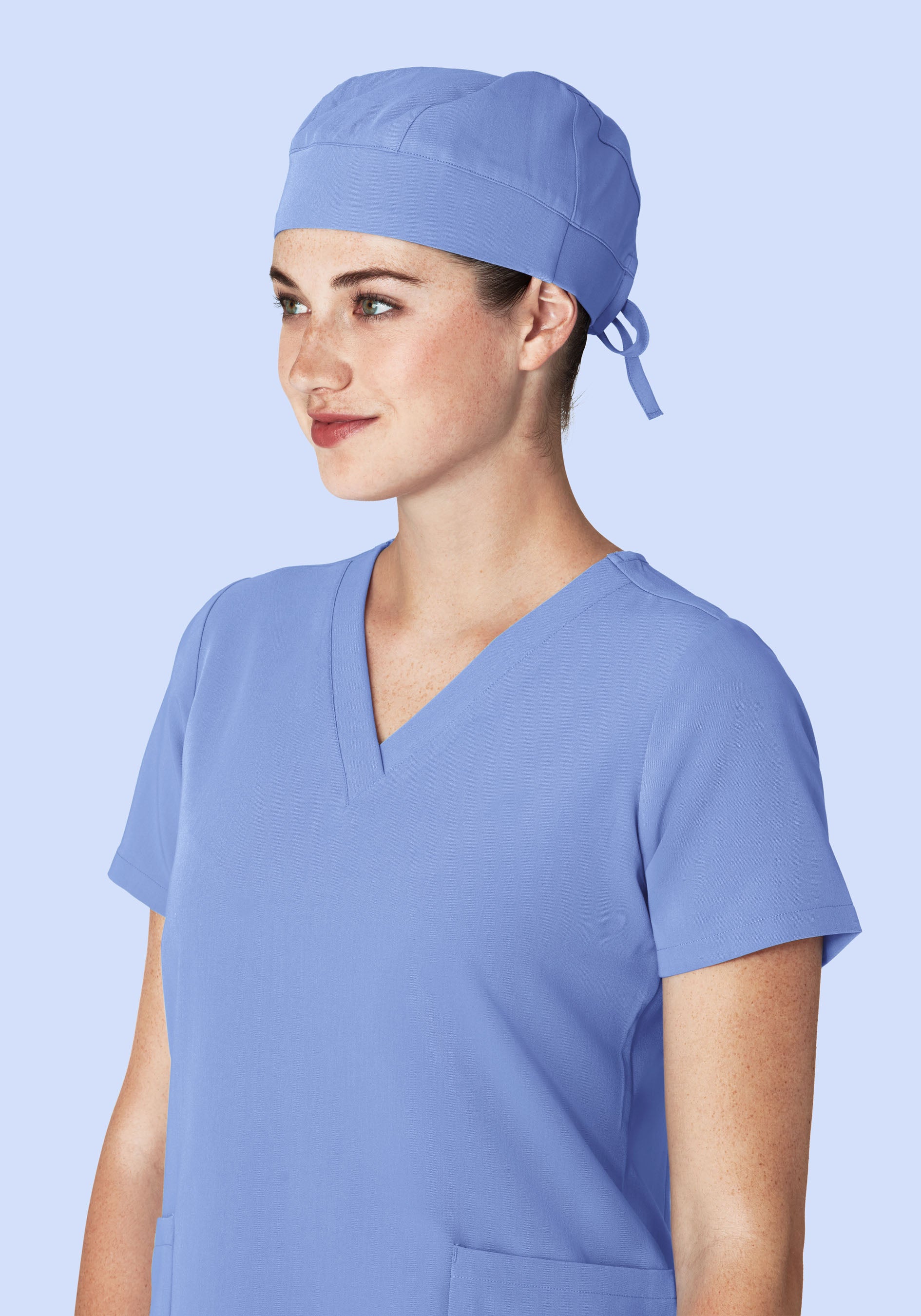Contemporary Scrub Cap Coastline Blue