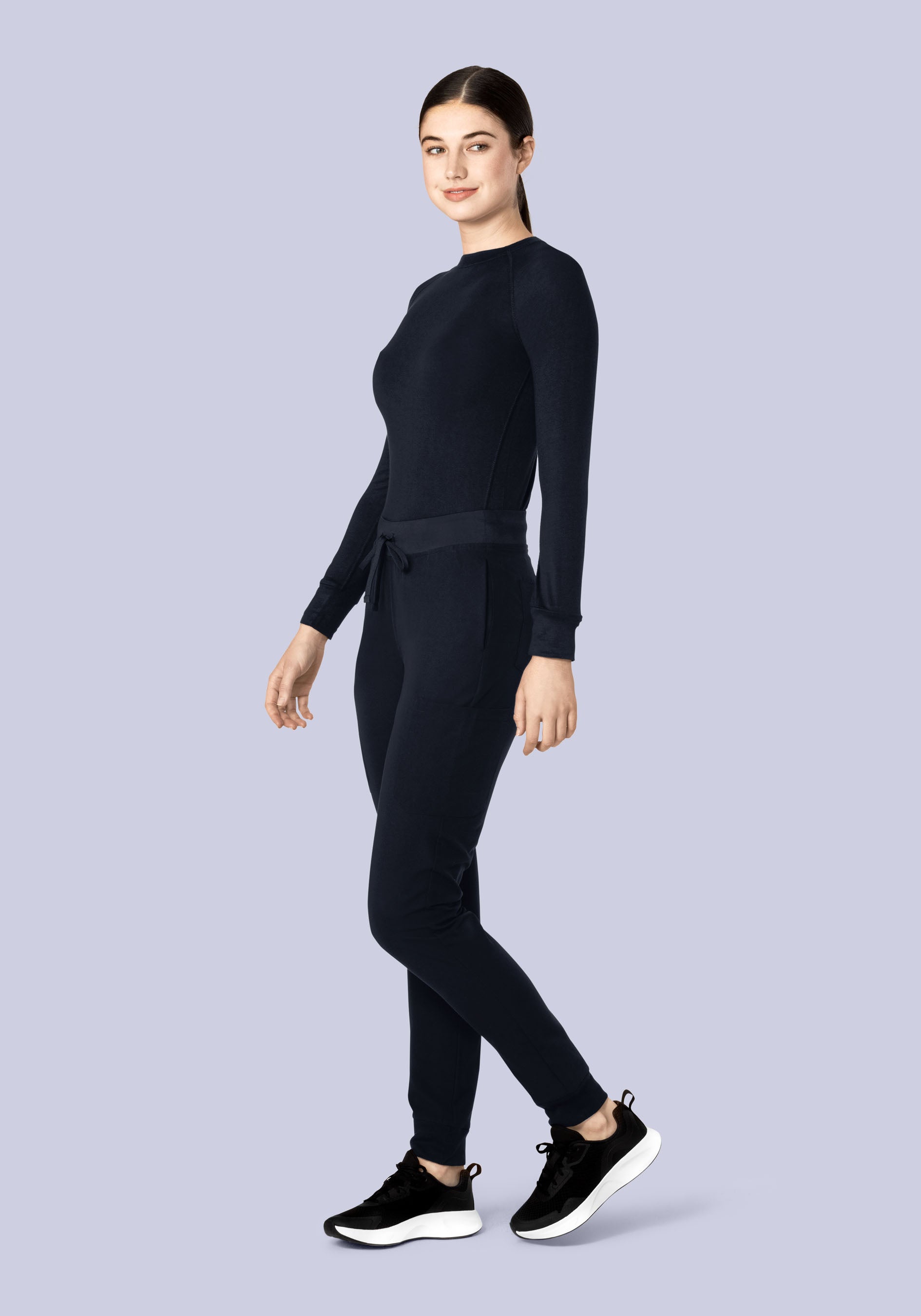 High Waisted Joggers Midnight Navy