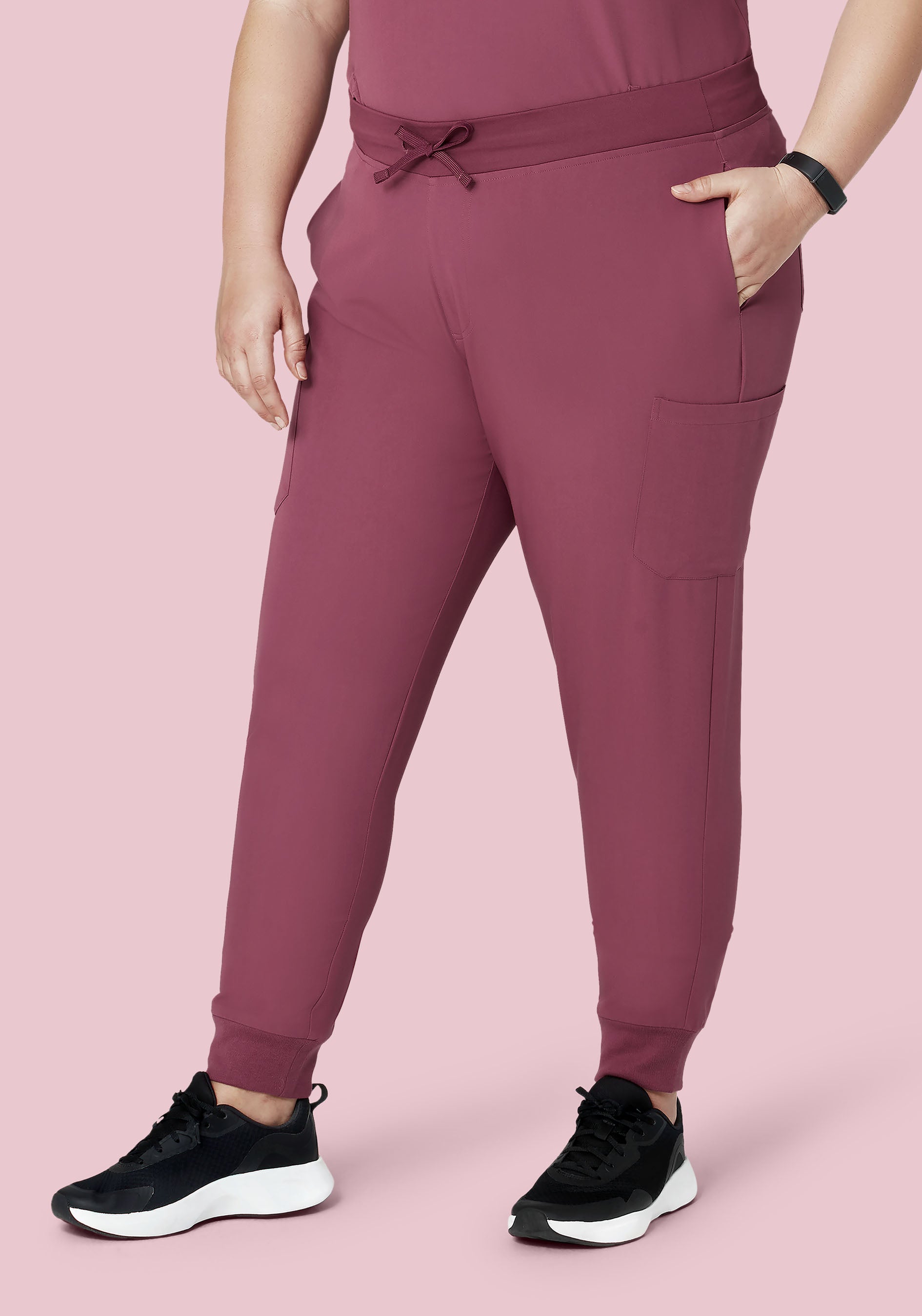 9 Pocket Joggers Deep Mauve