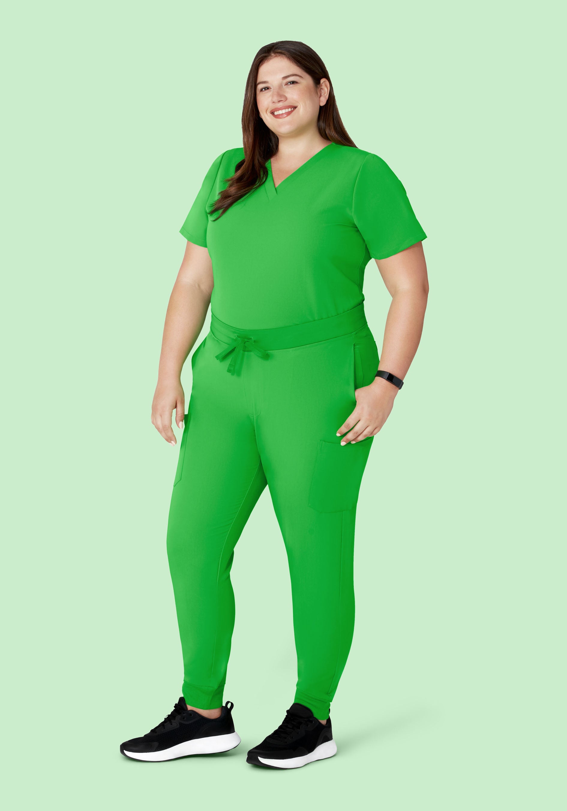9 Pocket Joggers Kelly Green
