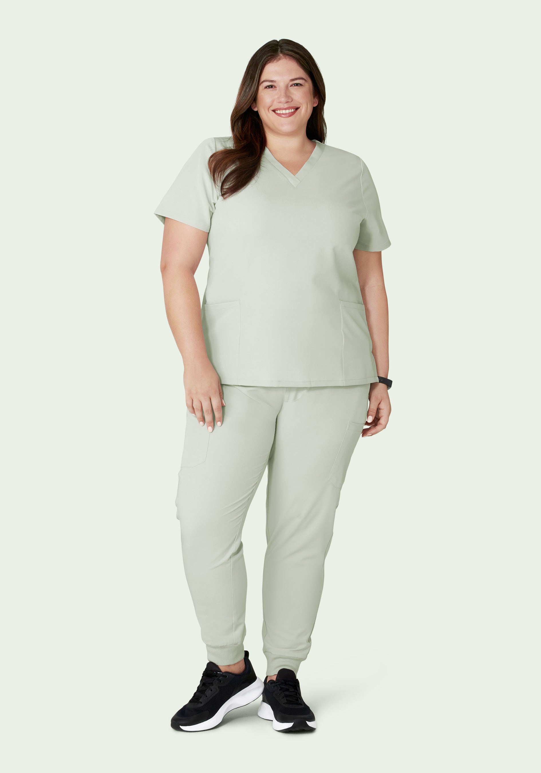 Women's Mid-Rise 9-Pocket Jogger Scrub Pants - Northern Droplet