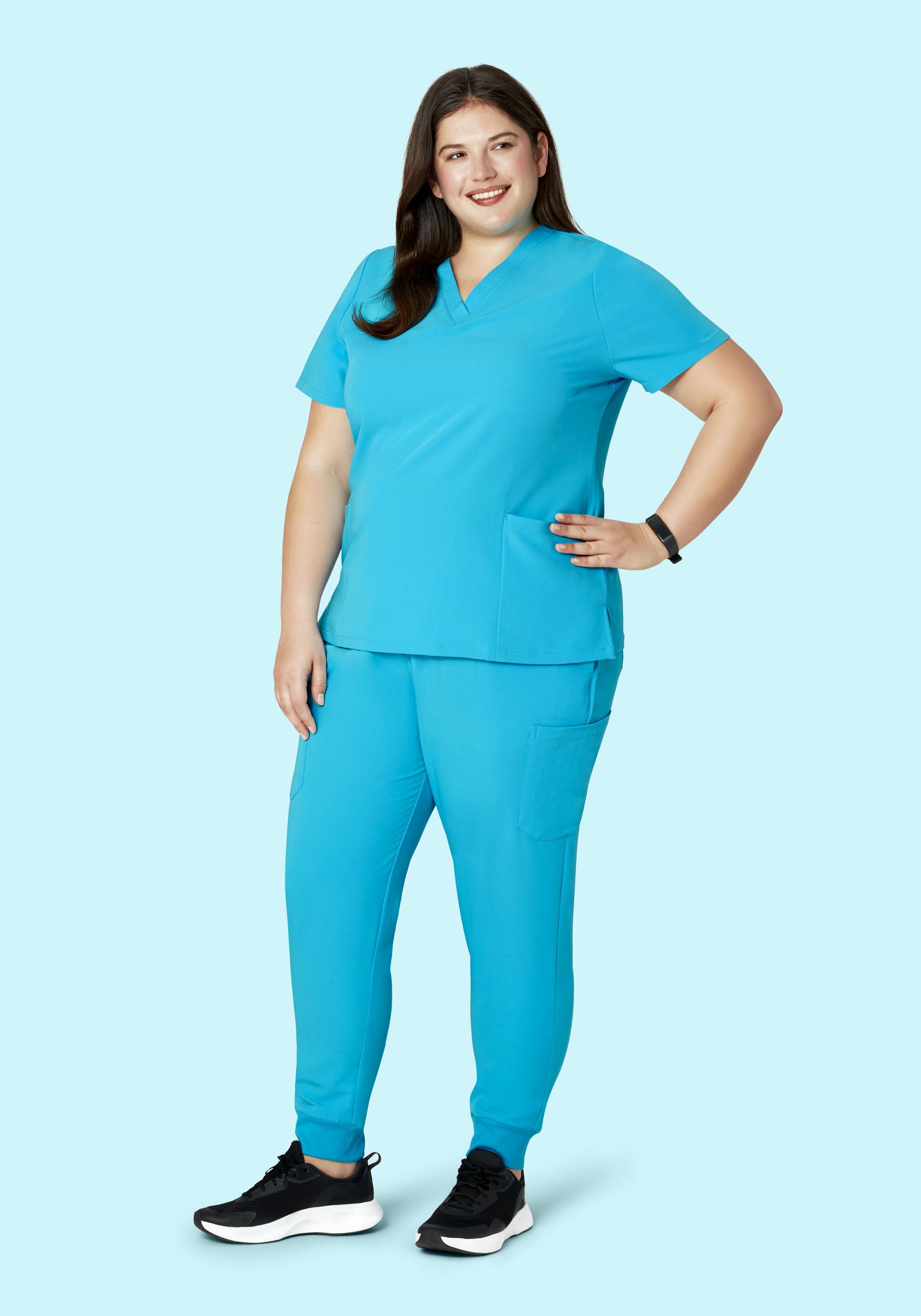 9 Pocket Joggers Pacific Blue