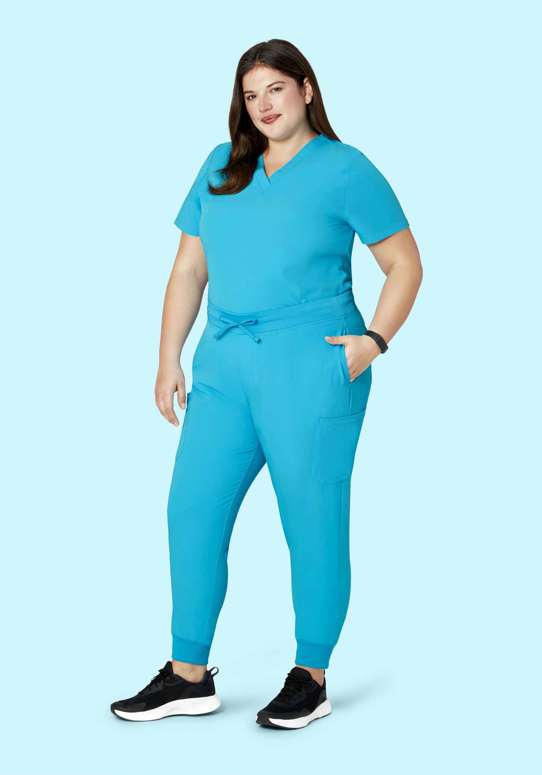 9 Pocket Joggers Pacific Blue