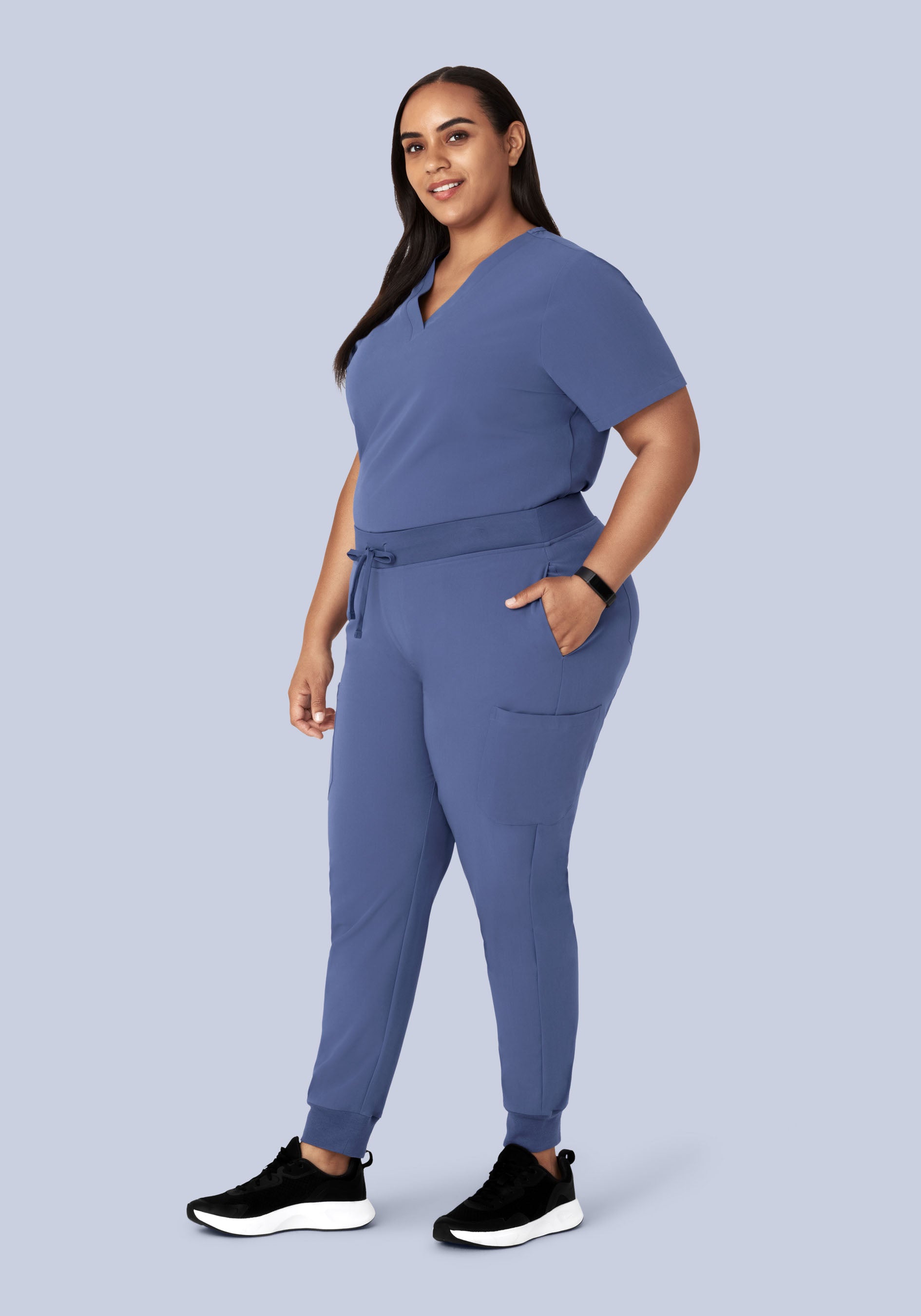 6 Pocket Top Deep Periwinkle