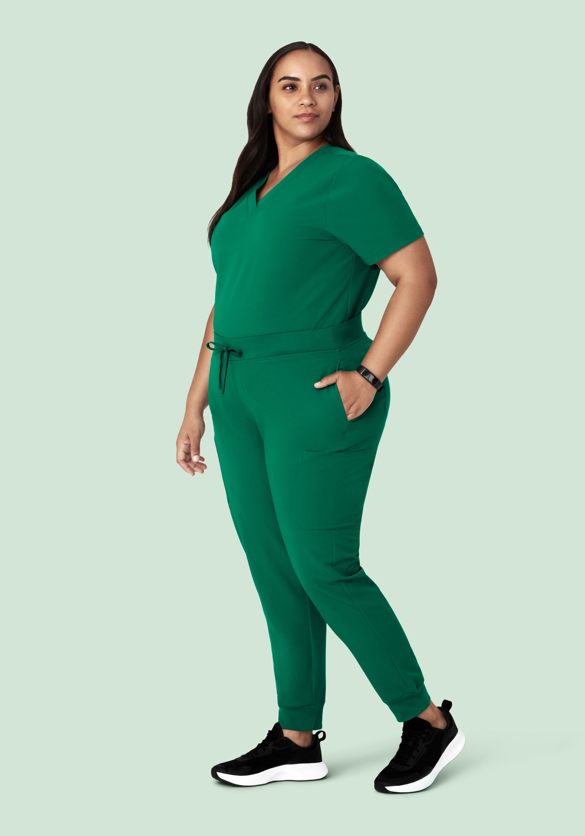 9 Pocket Joggers Envy Green